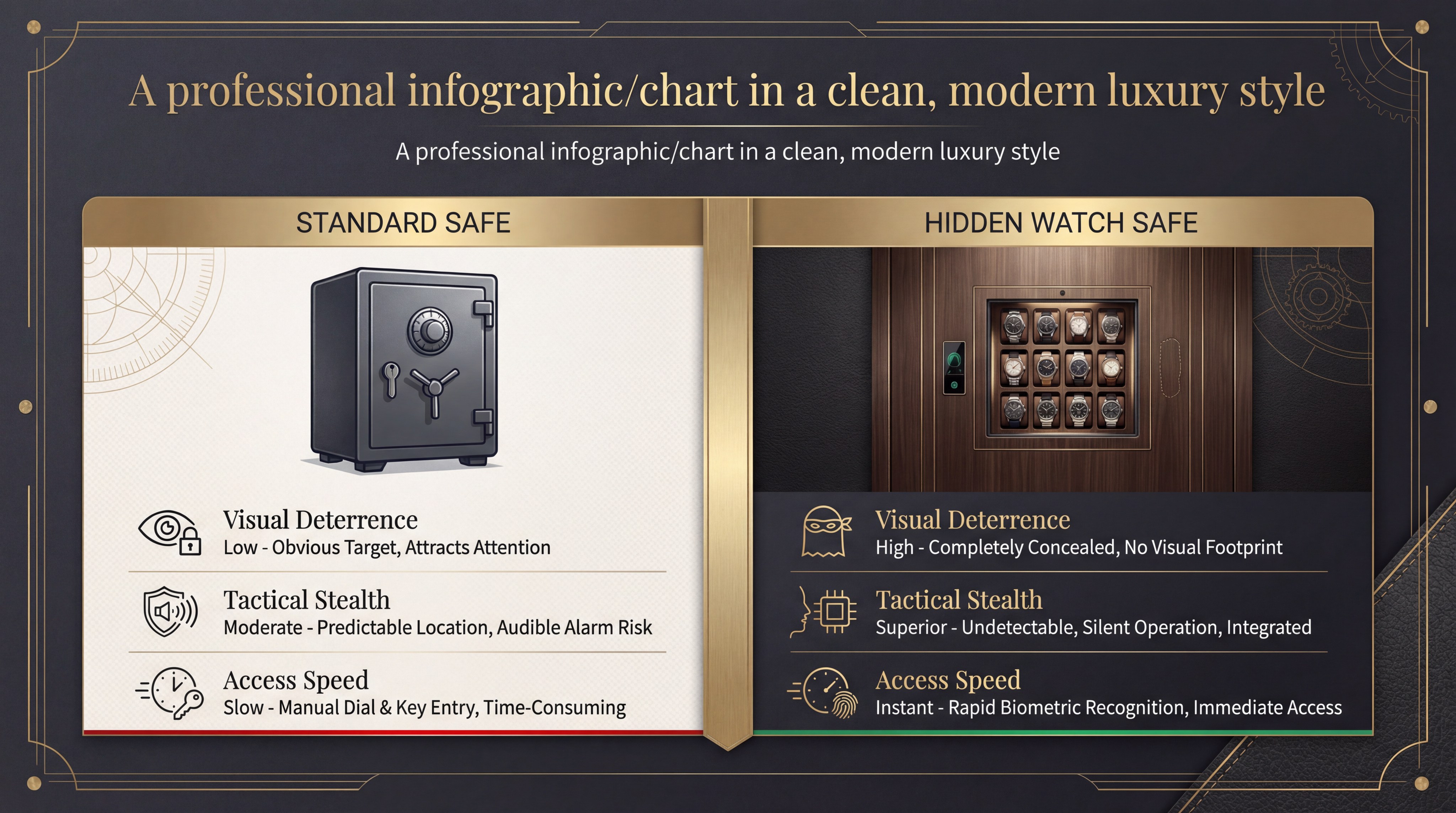 Standard Safe vs Hidden Watch Safe Comparison