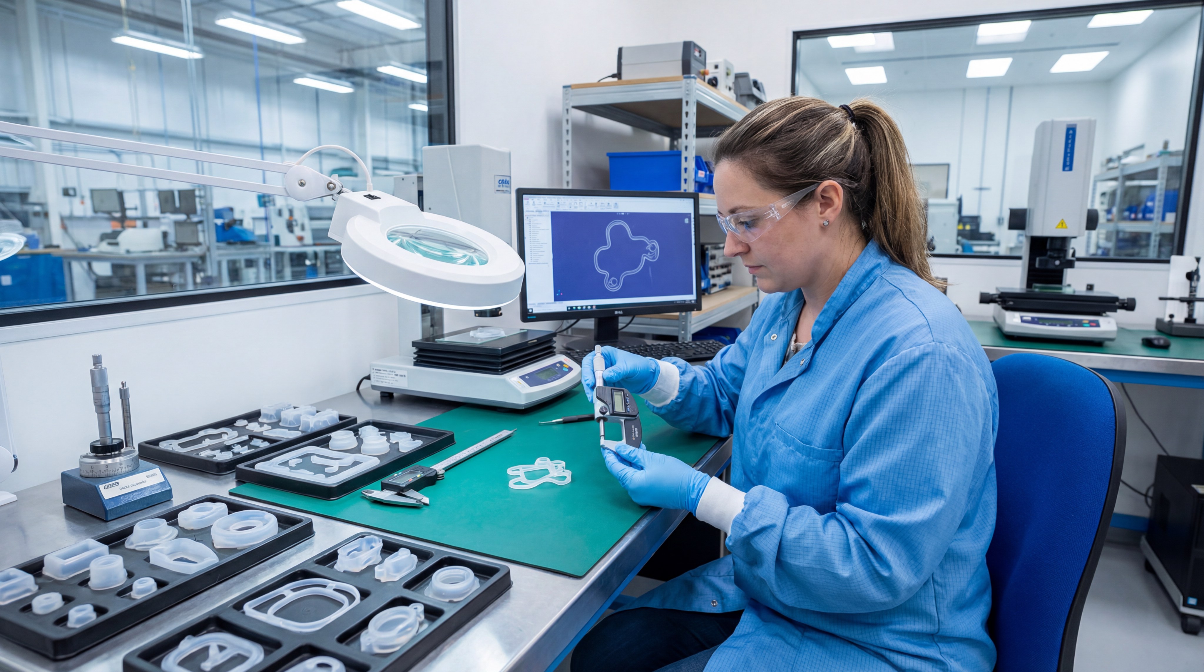 Engineer silicone quality inspection