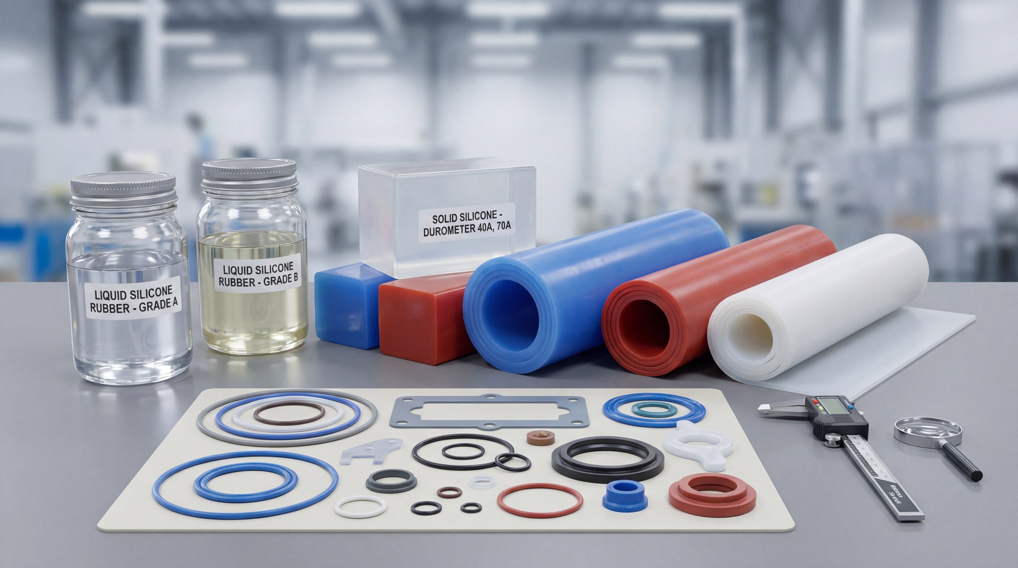 silicone materials manufacturing showcase