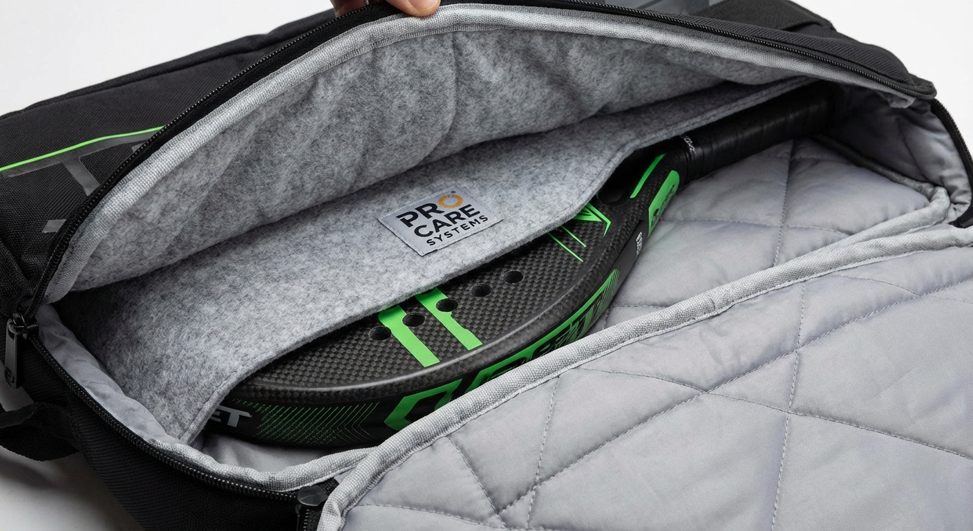 padel racket thermal storage