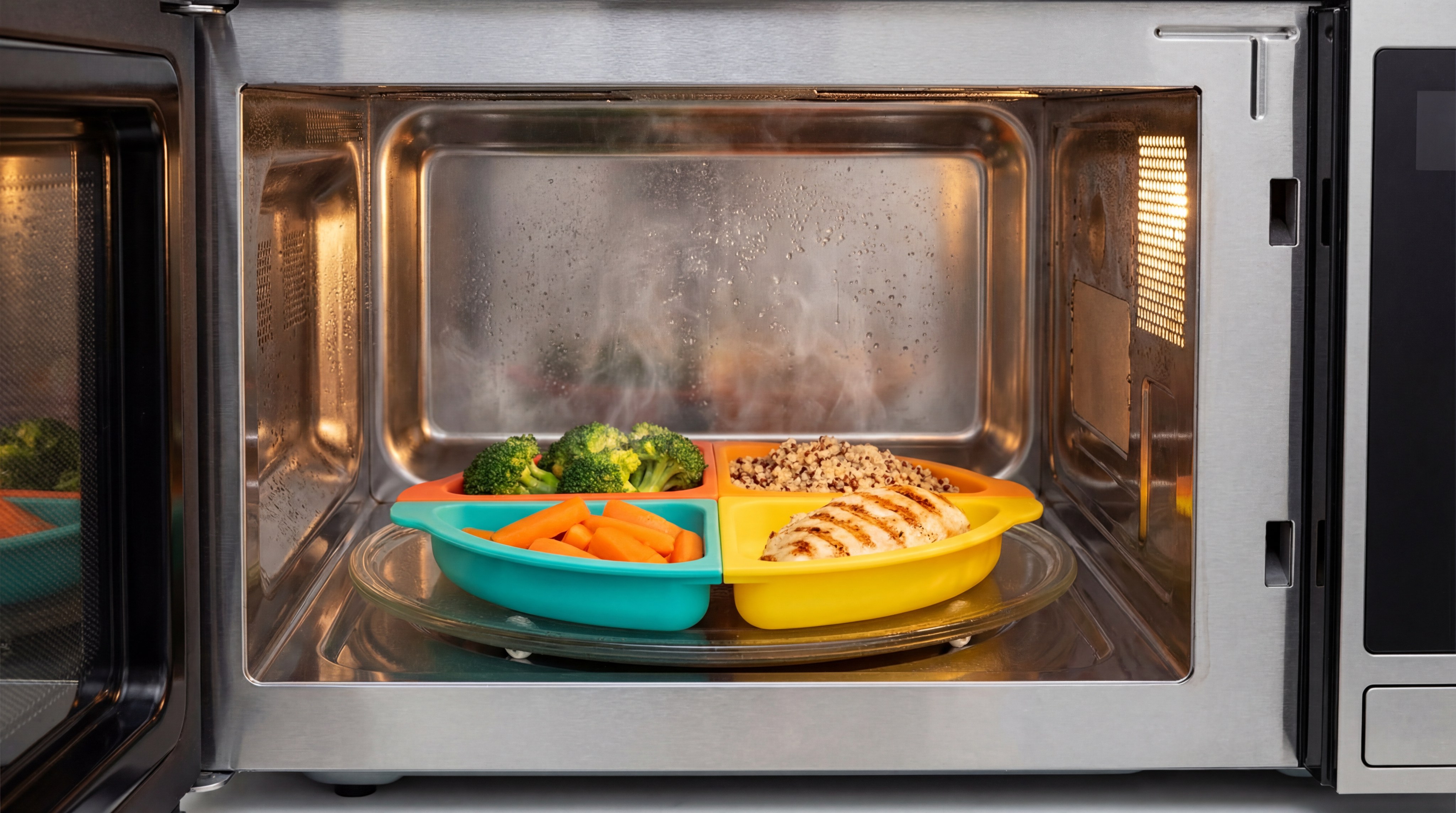 microwave silicone plate food