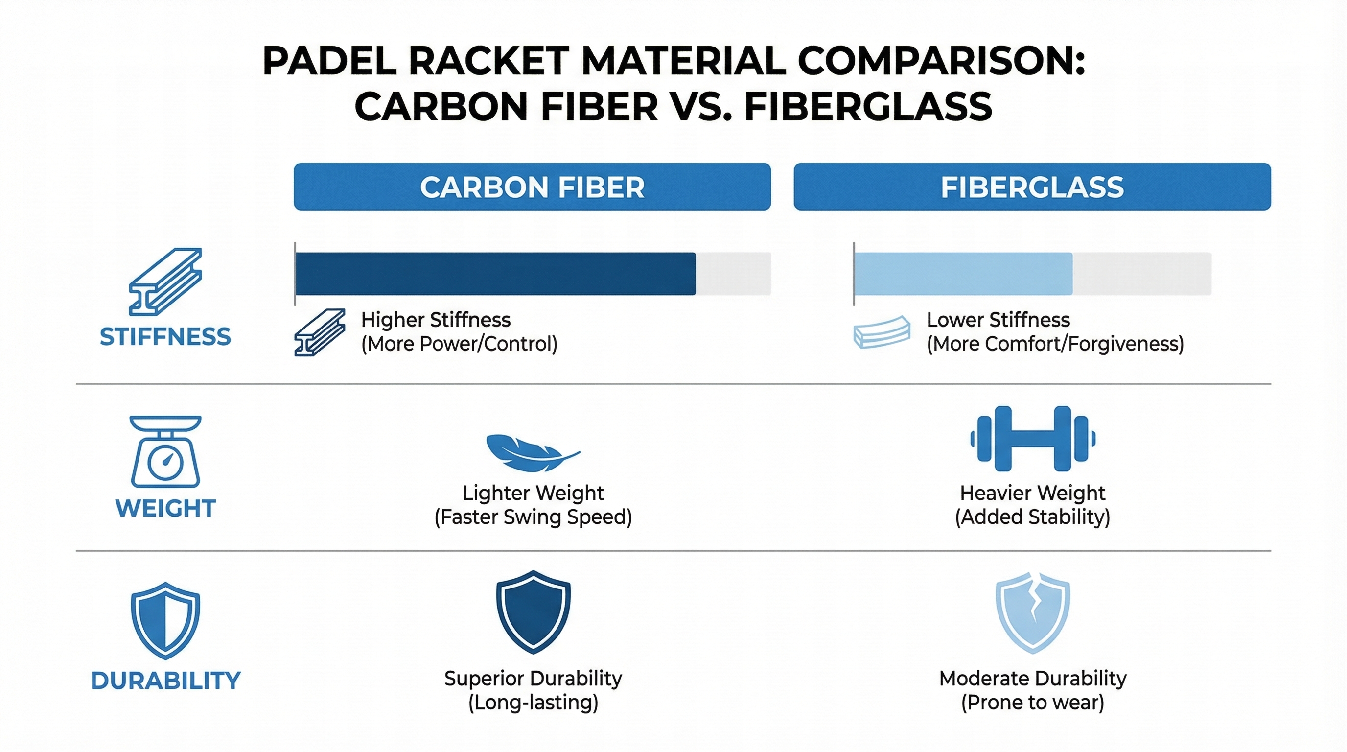 Materials Comparison Infographic