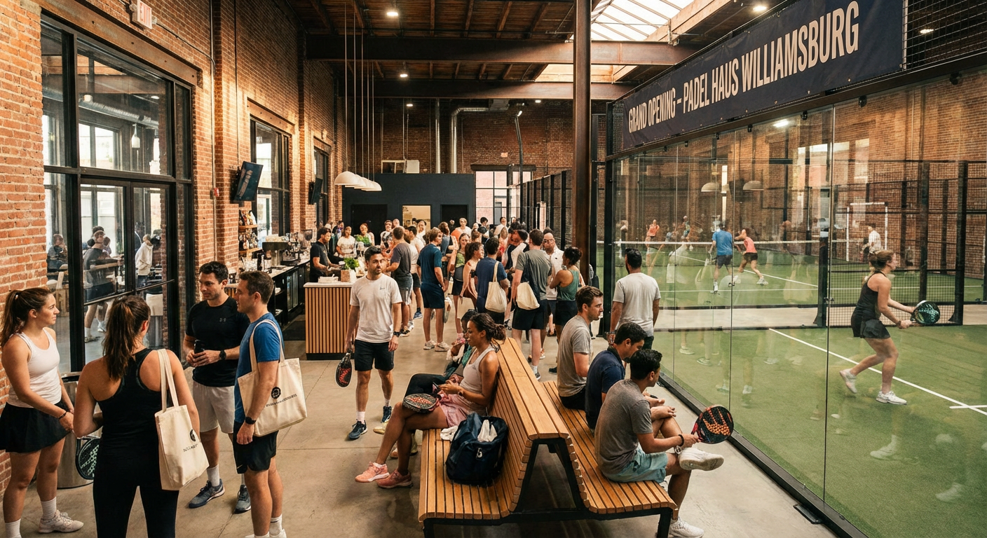 Grand opening of Padel Haus Williamsburg