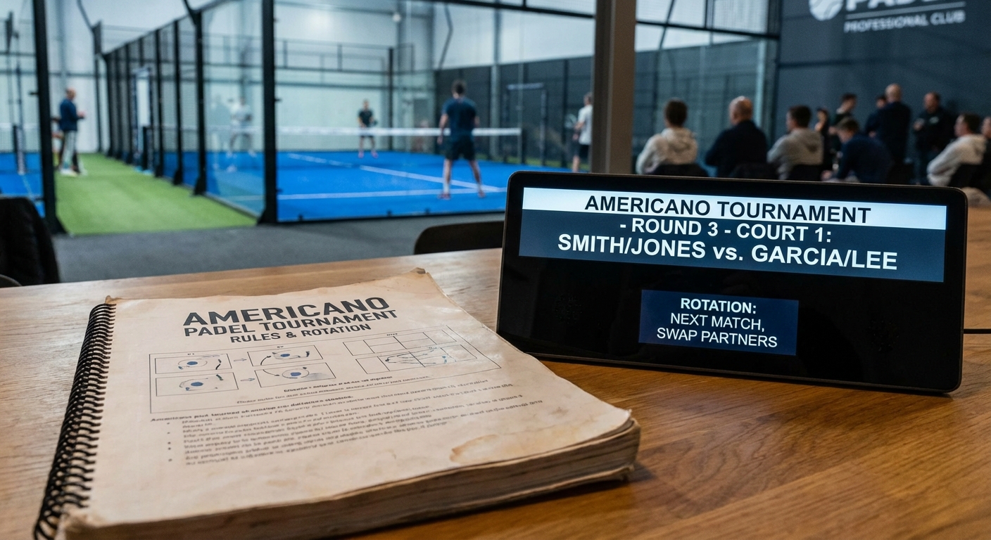 americano padel rulebook scoreboard