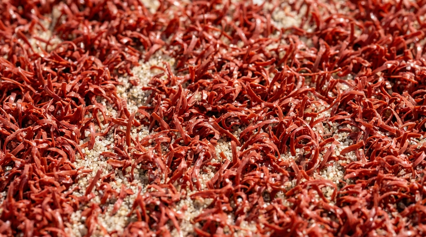 premium red padel turf macro