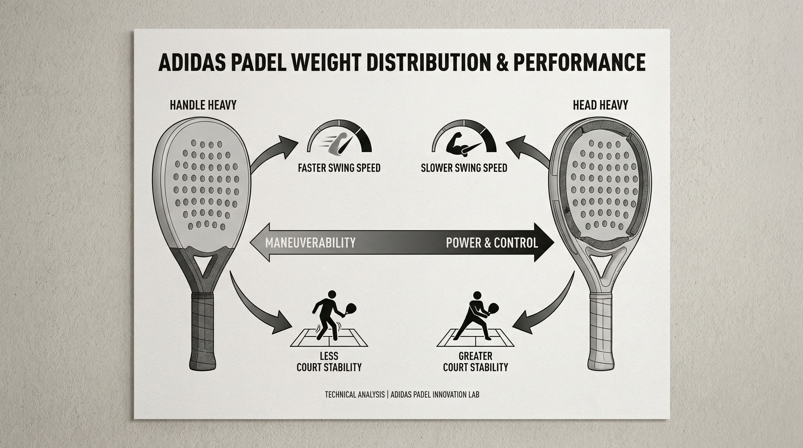 adidas padel racket weight distribution analysis