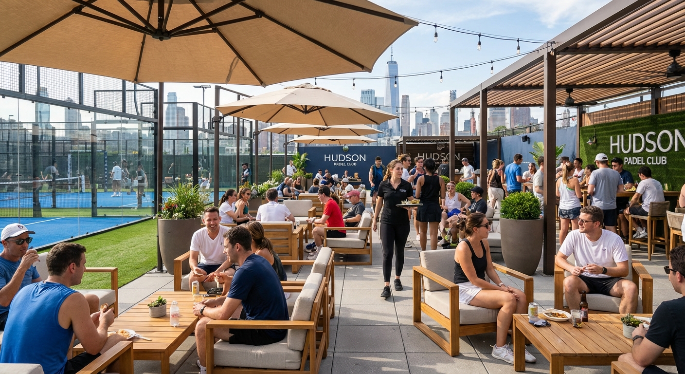 premium padel club lounge ny