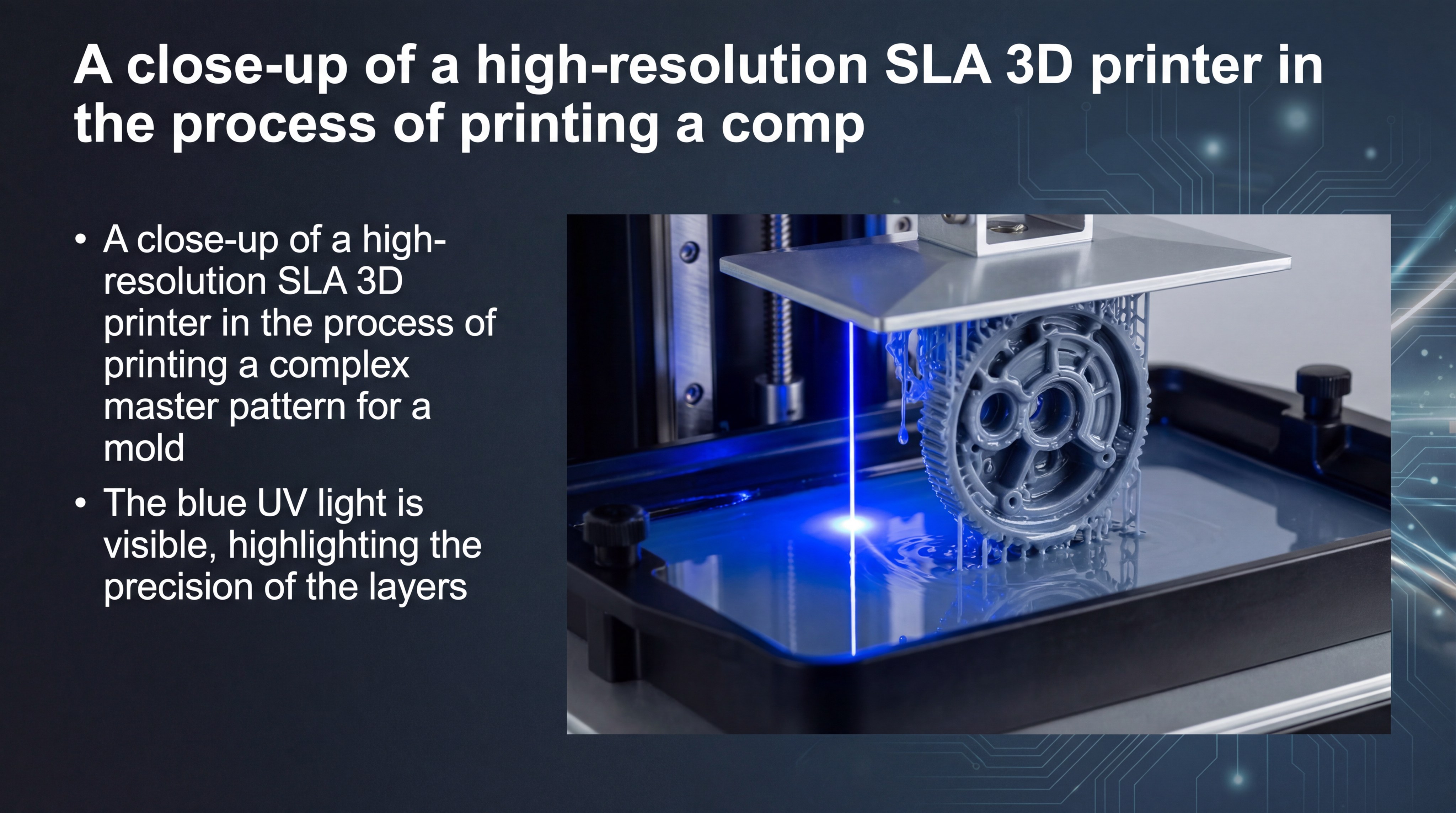 sla 3d printer mold pattern