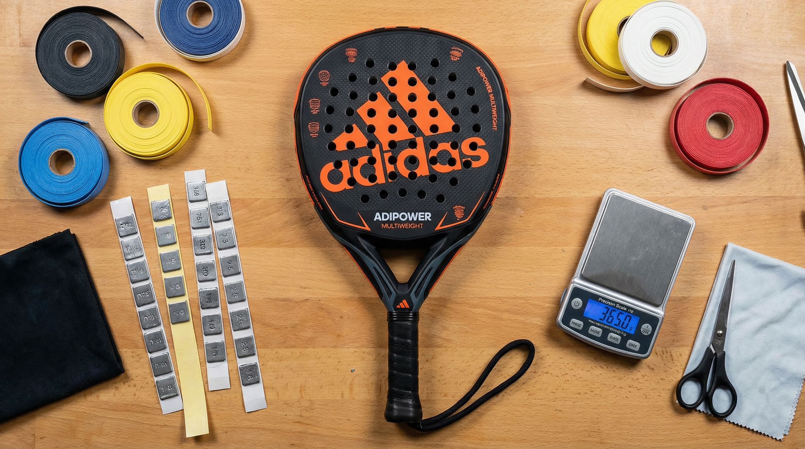 adidas padel racket customization setup