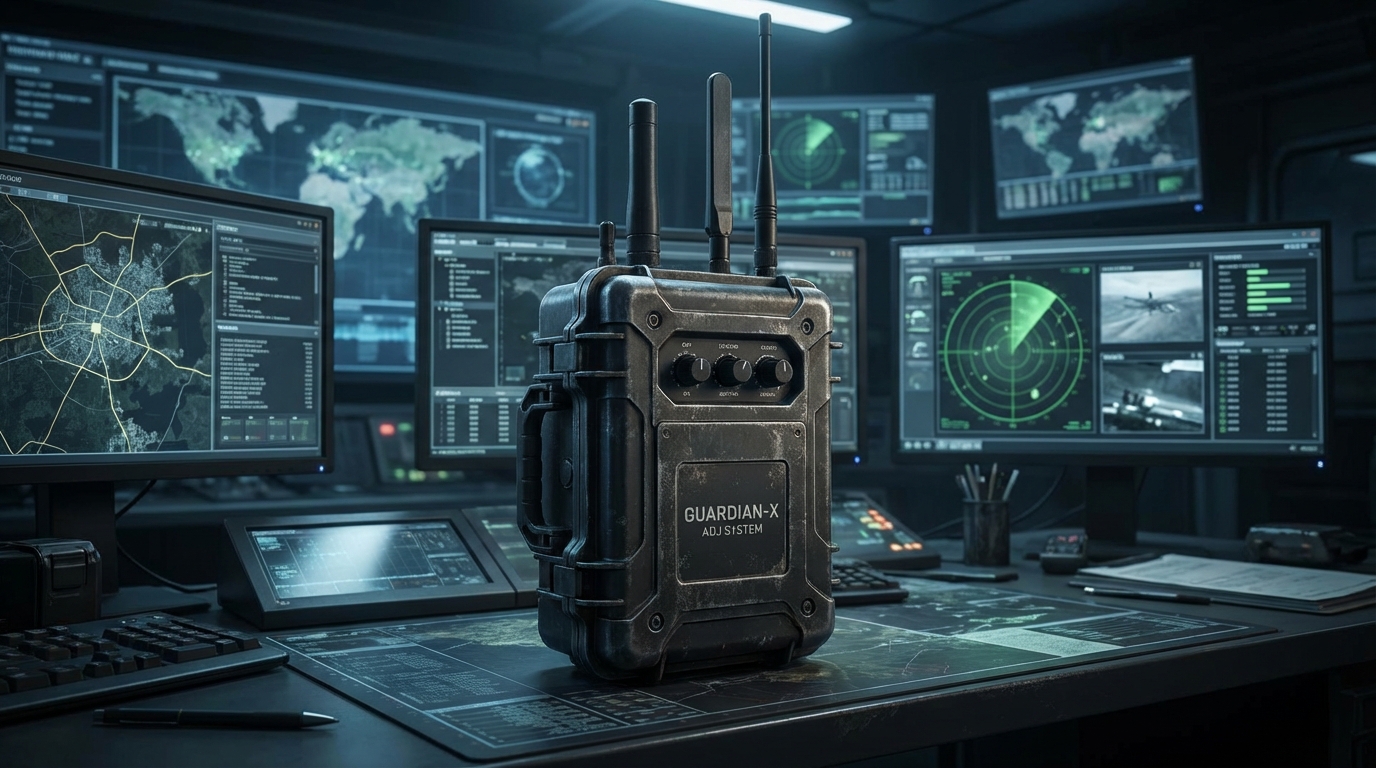 Portable anti drone jamming device