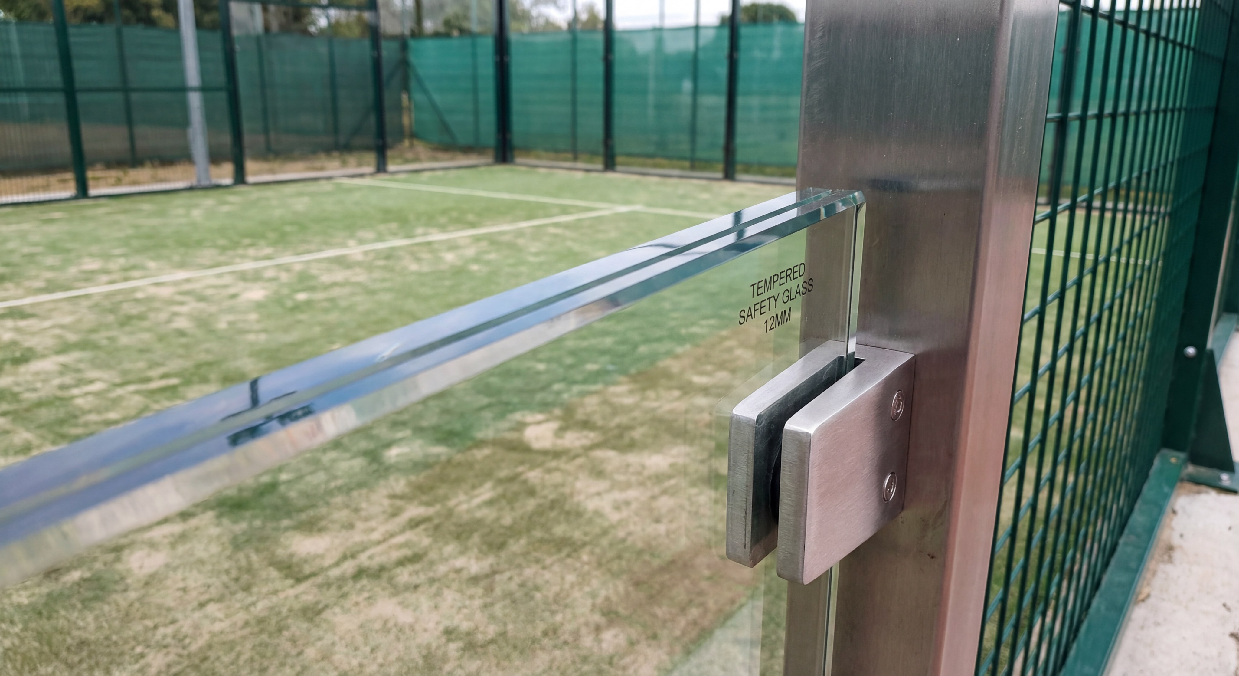 Demonstration of 12mm tempered safety glass durability