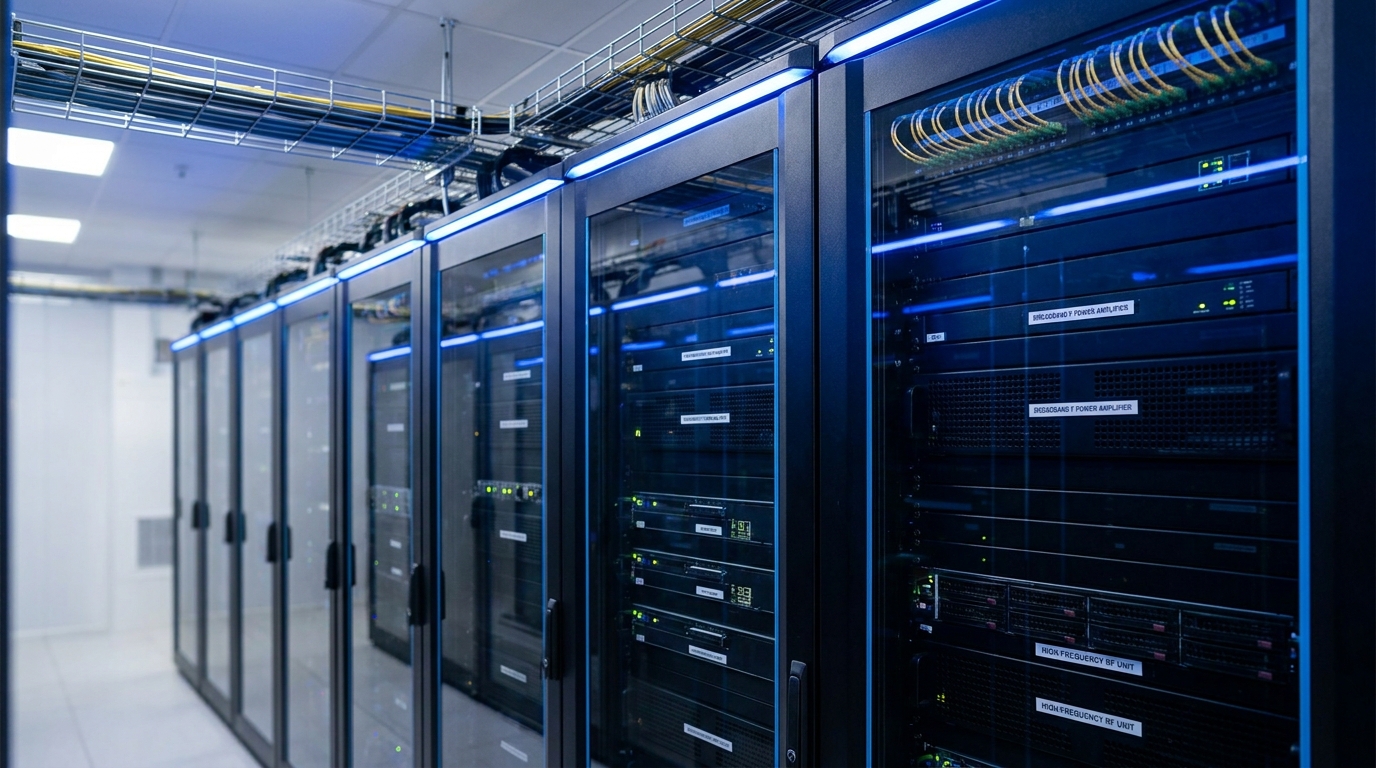 telecom data center server racks