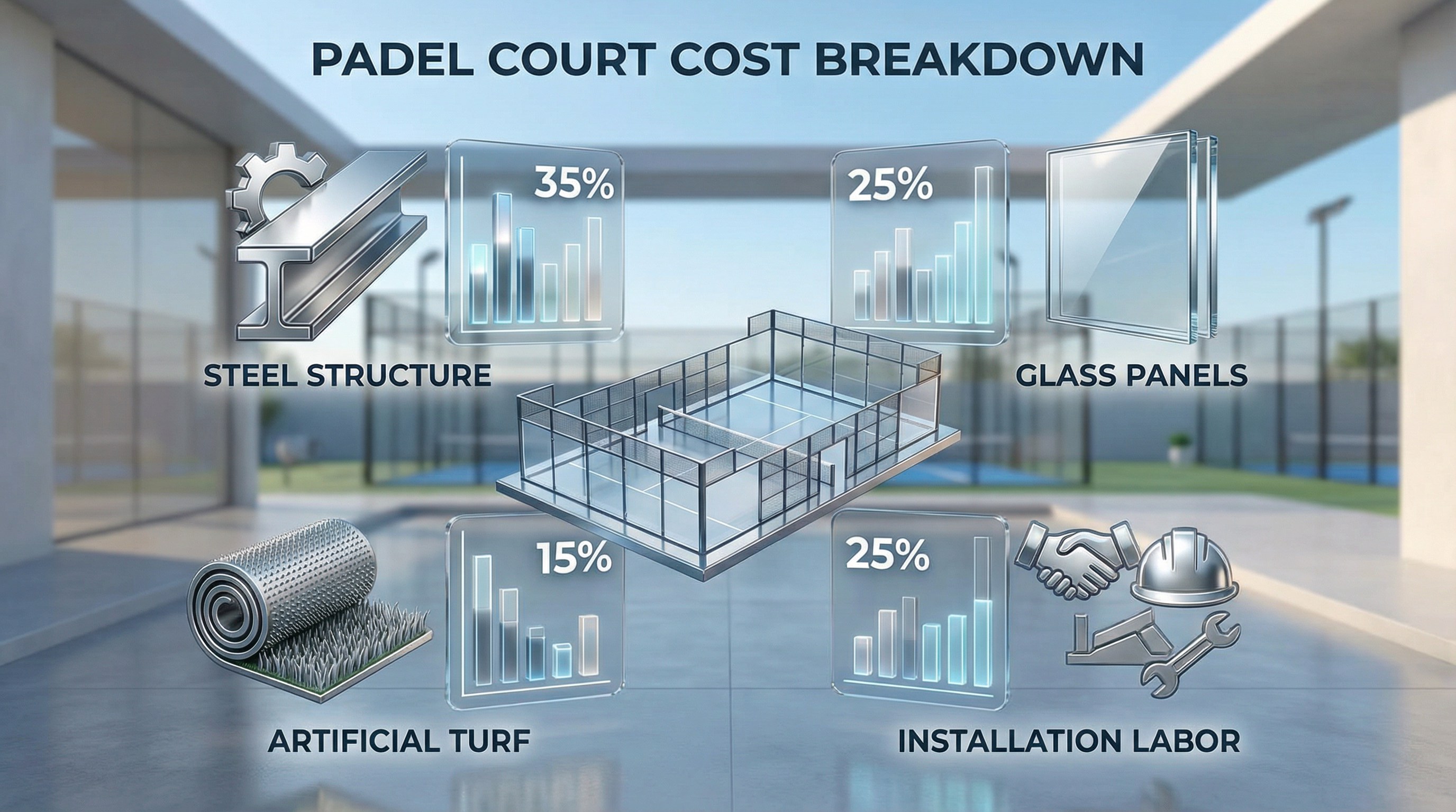 padel court cost breakdown
