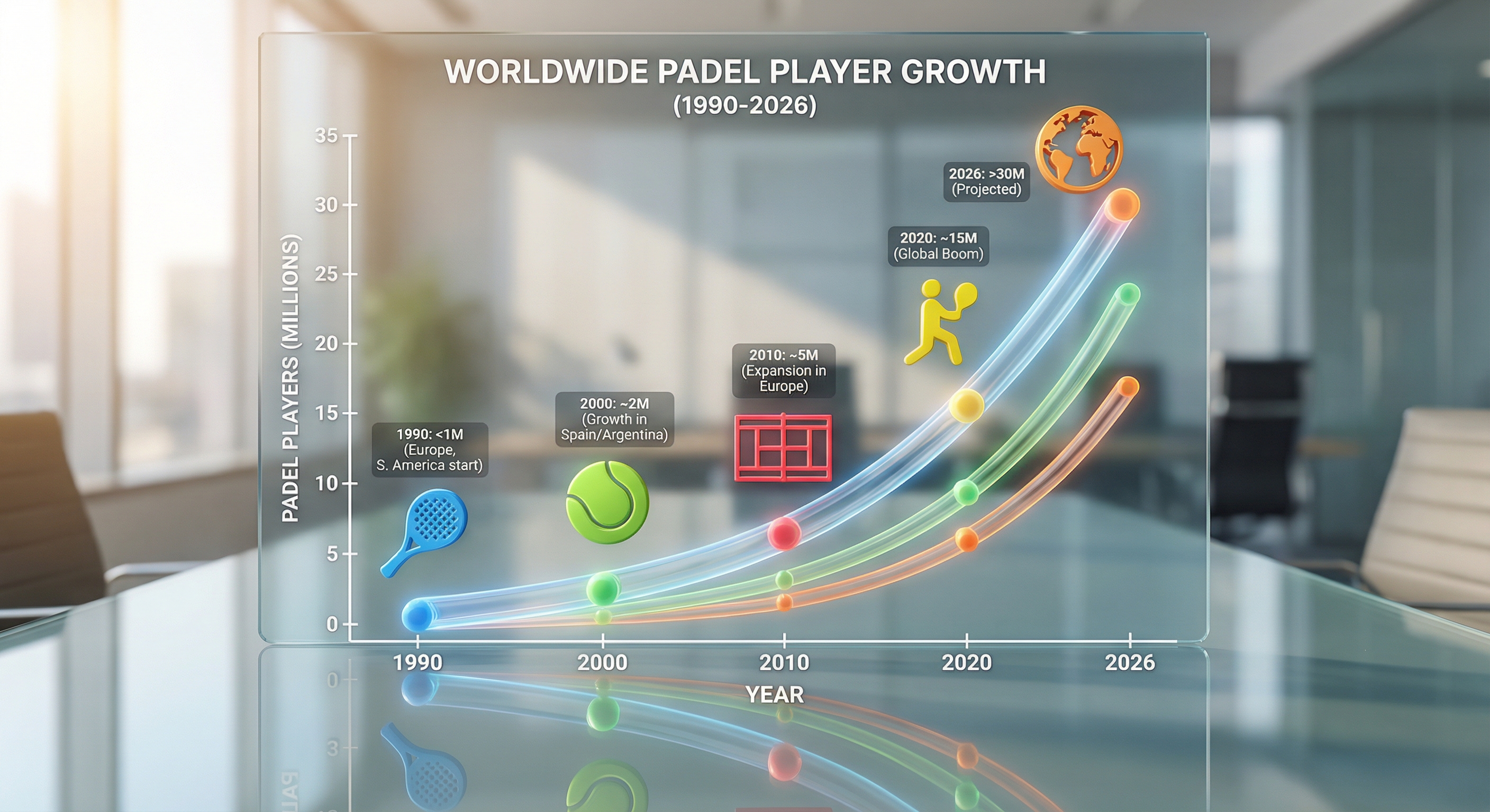 padel growth infographic