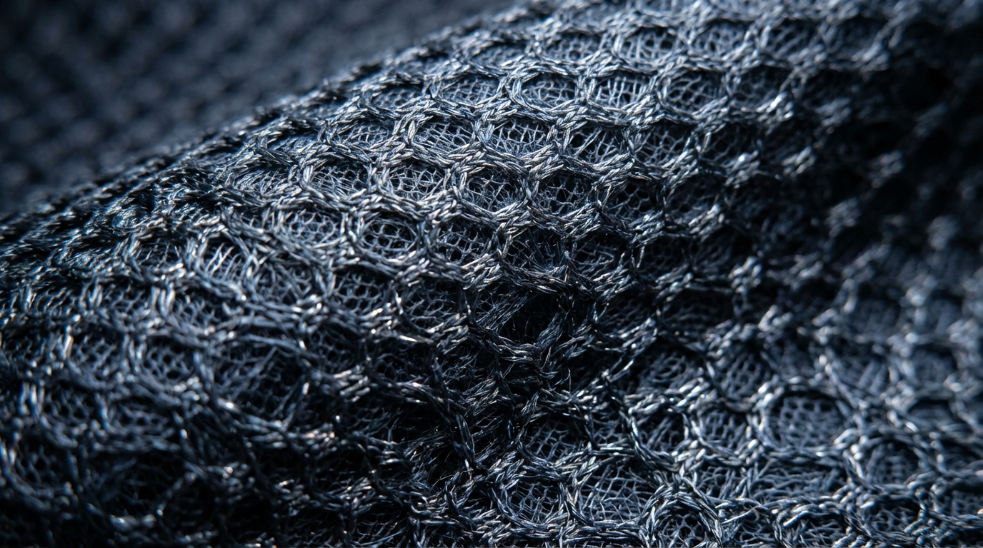 closeup of high performance mesh fabric