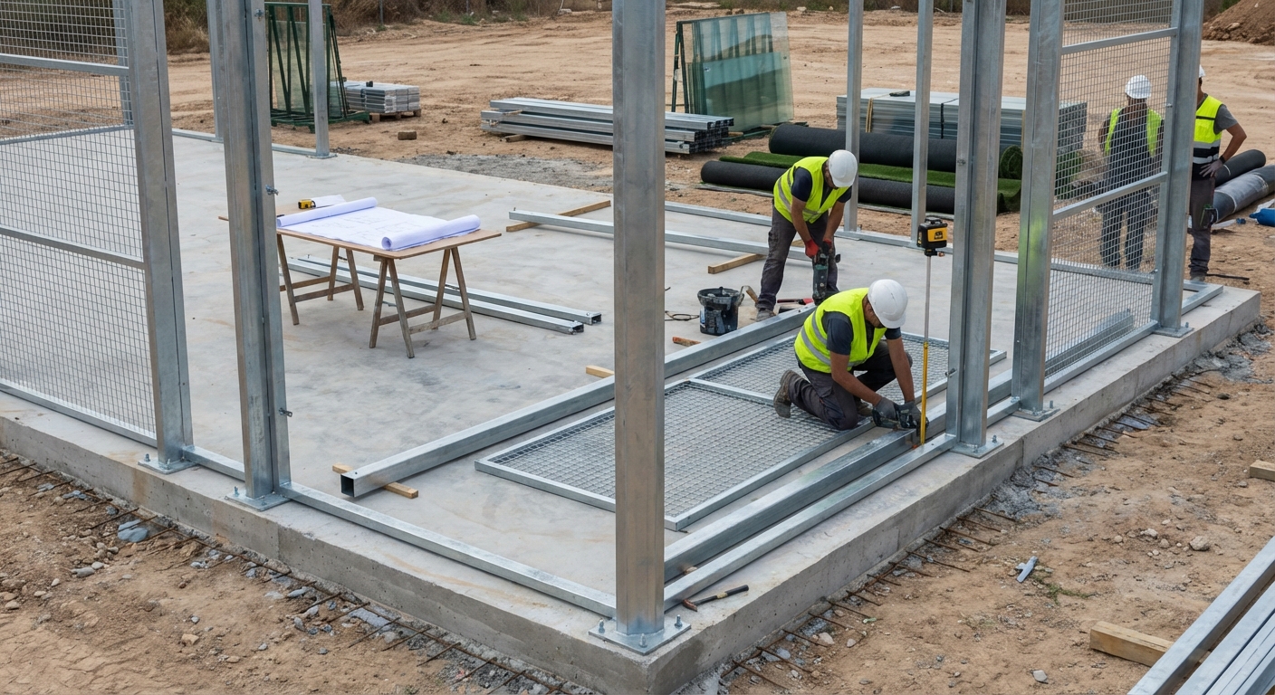padel court construction technical