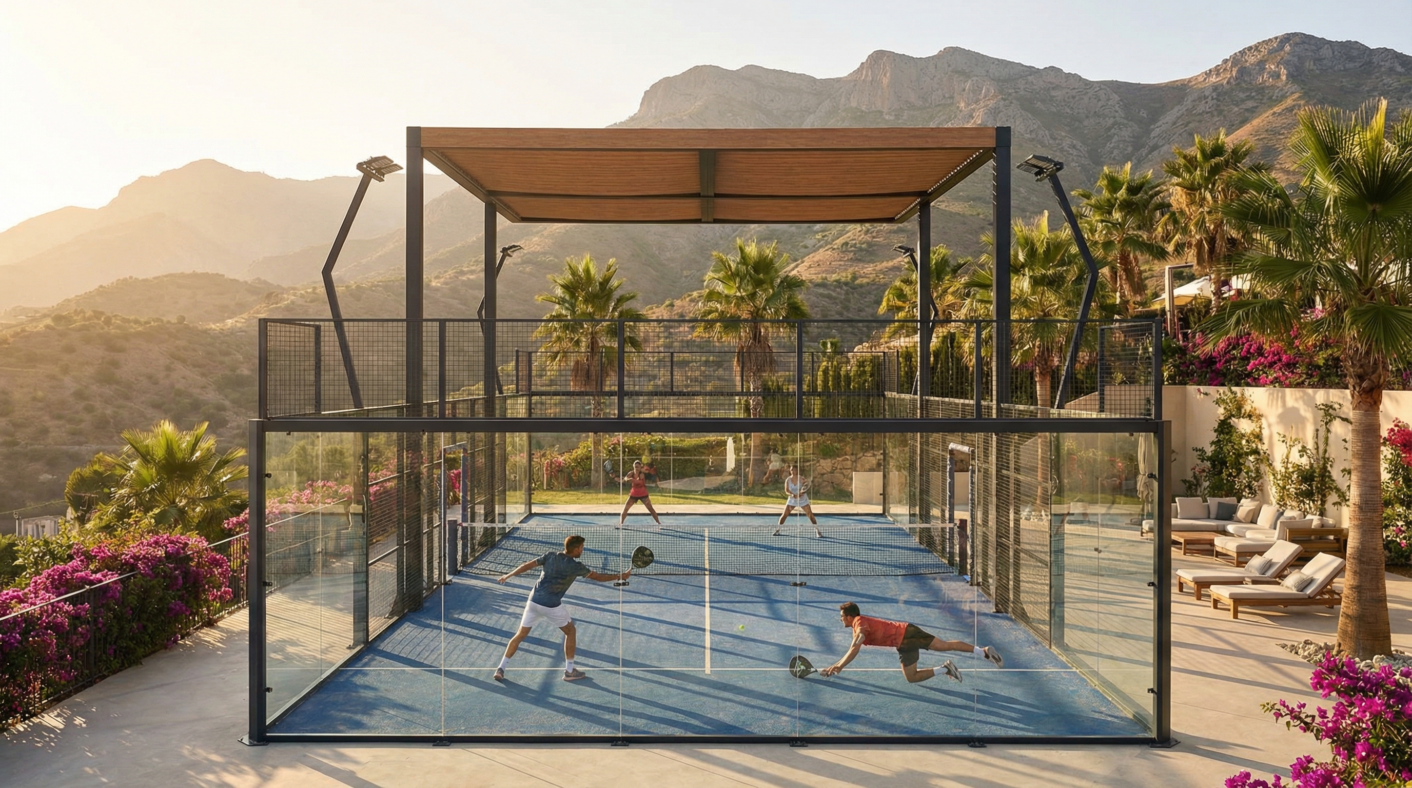 professional padel court spain