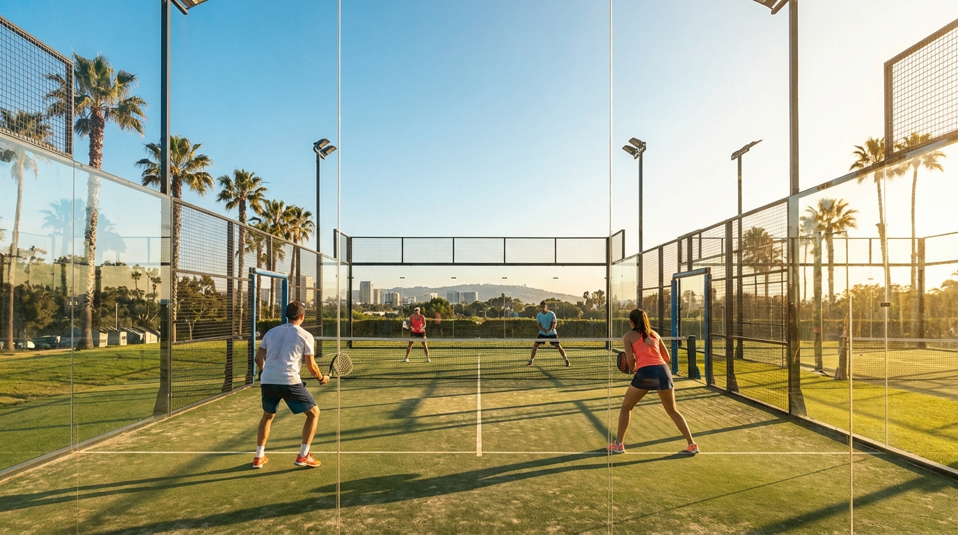 san diego padel court scene
