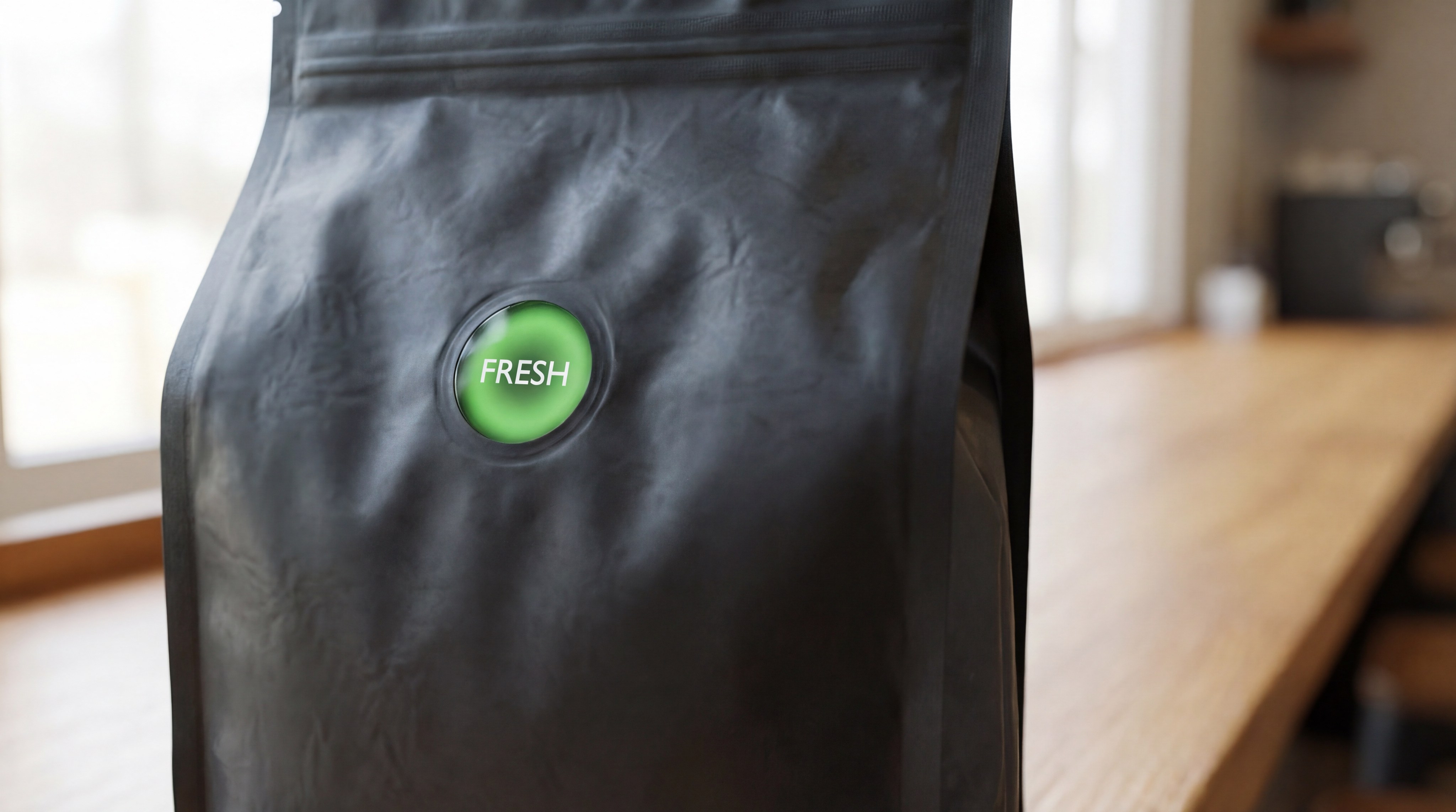 Coffee packaging freshness indicator