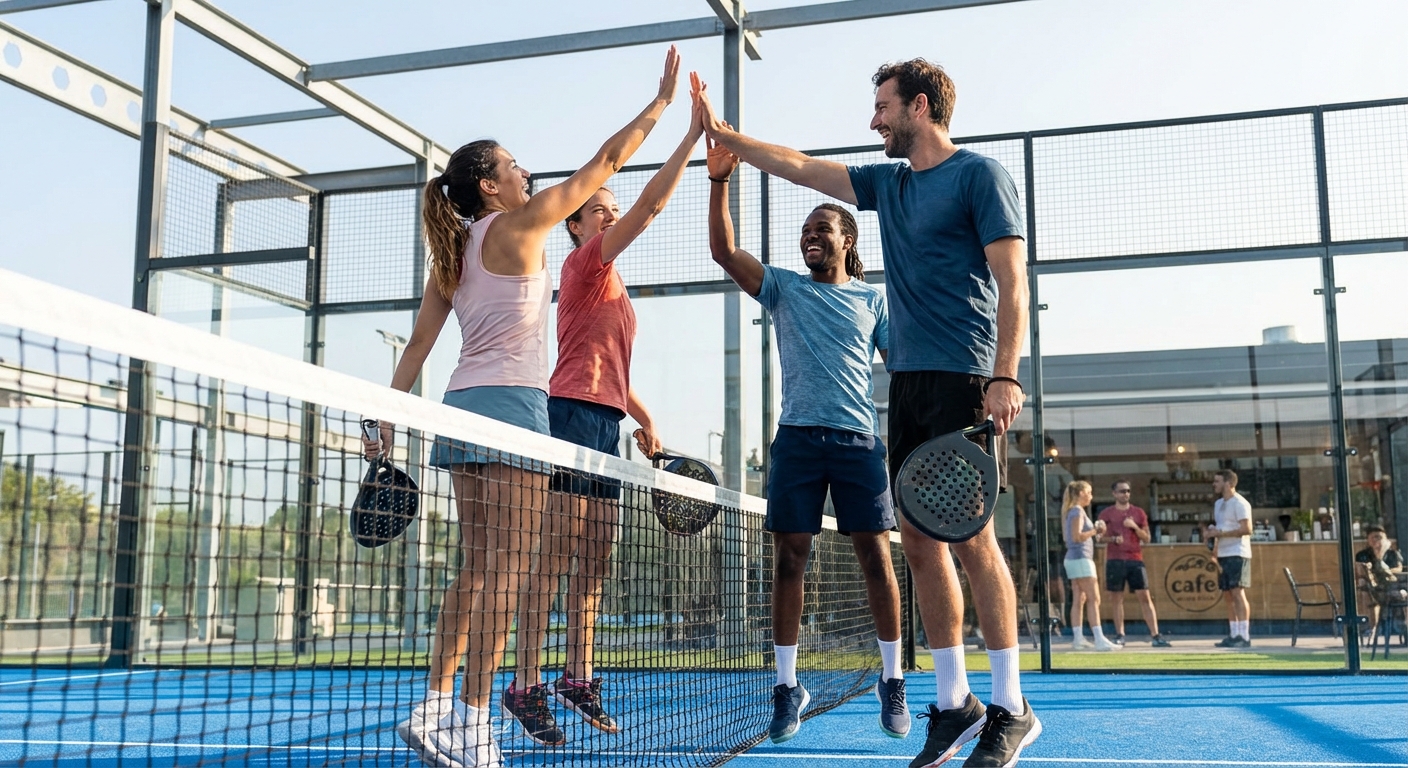 Social celebration on court