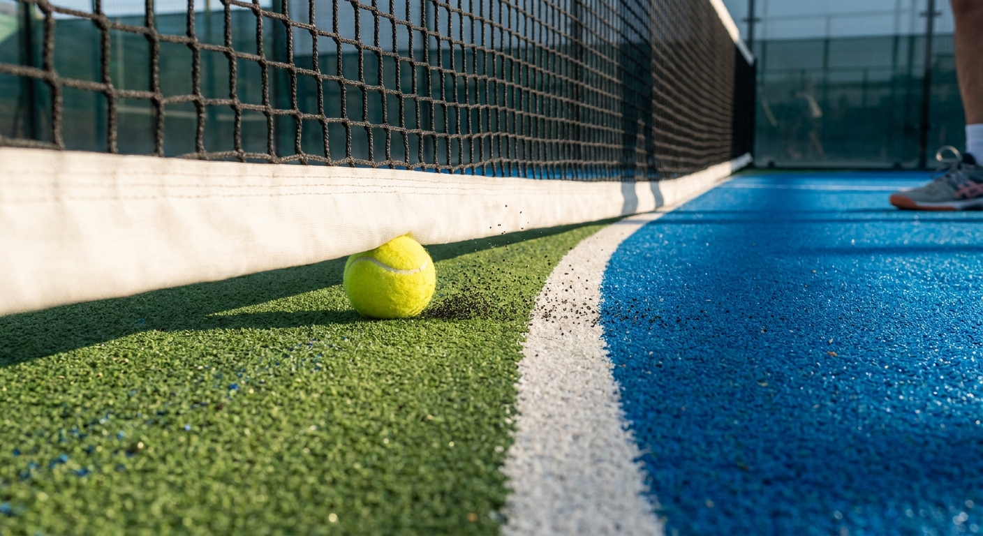 Padel court service line