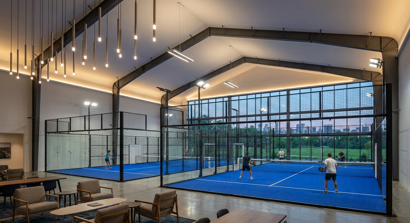 padel court interior facility