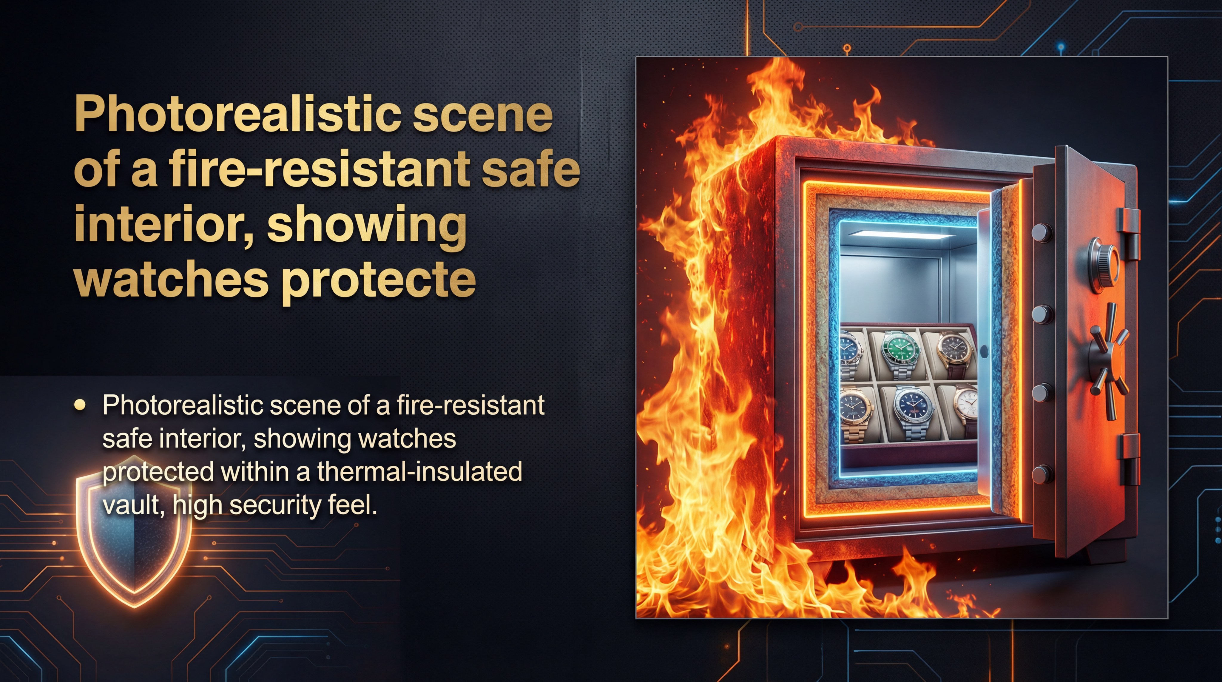 fire resistant safe interior watches