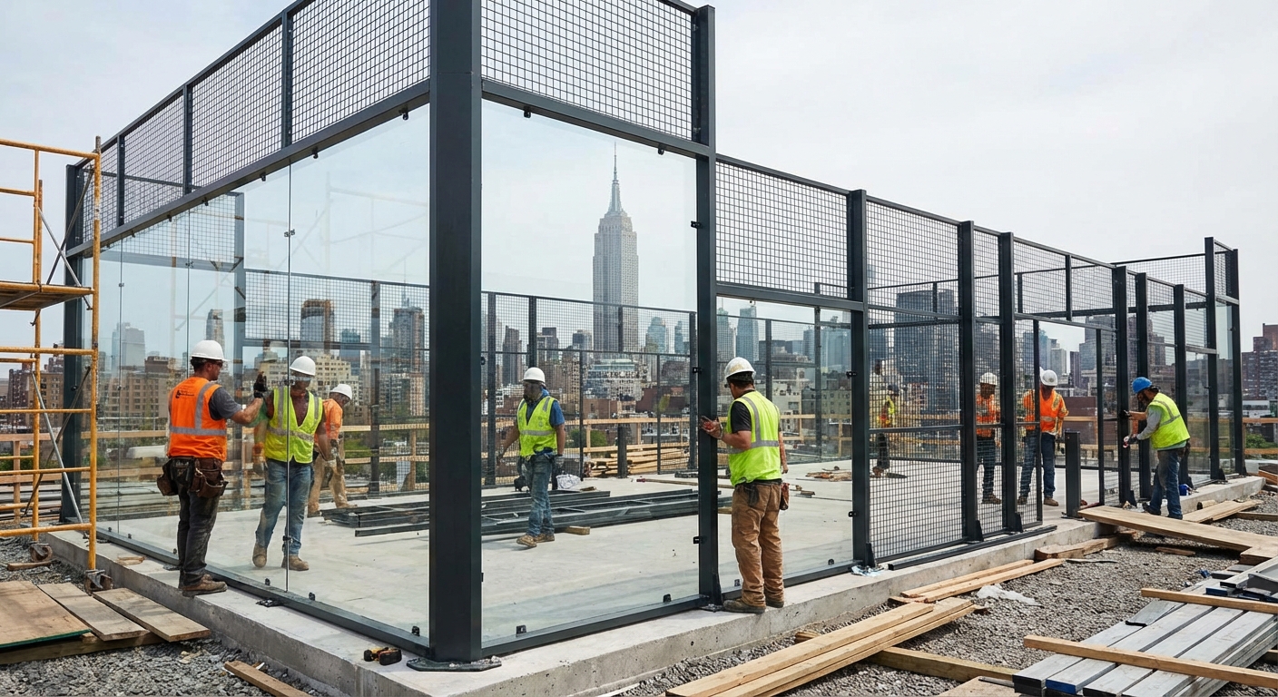padel court construction ny