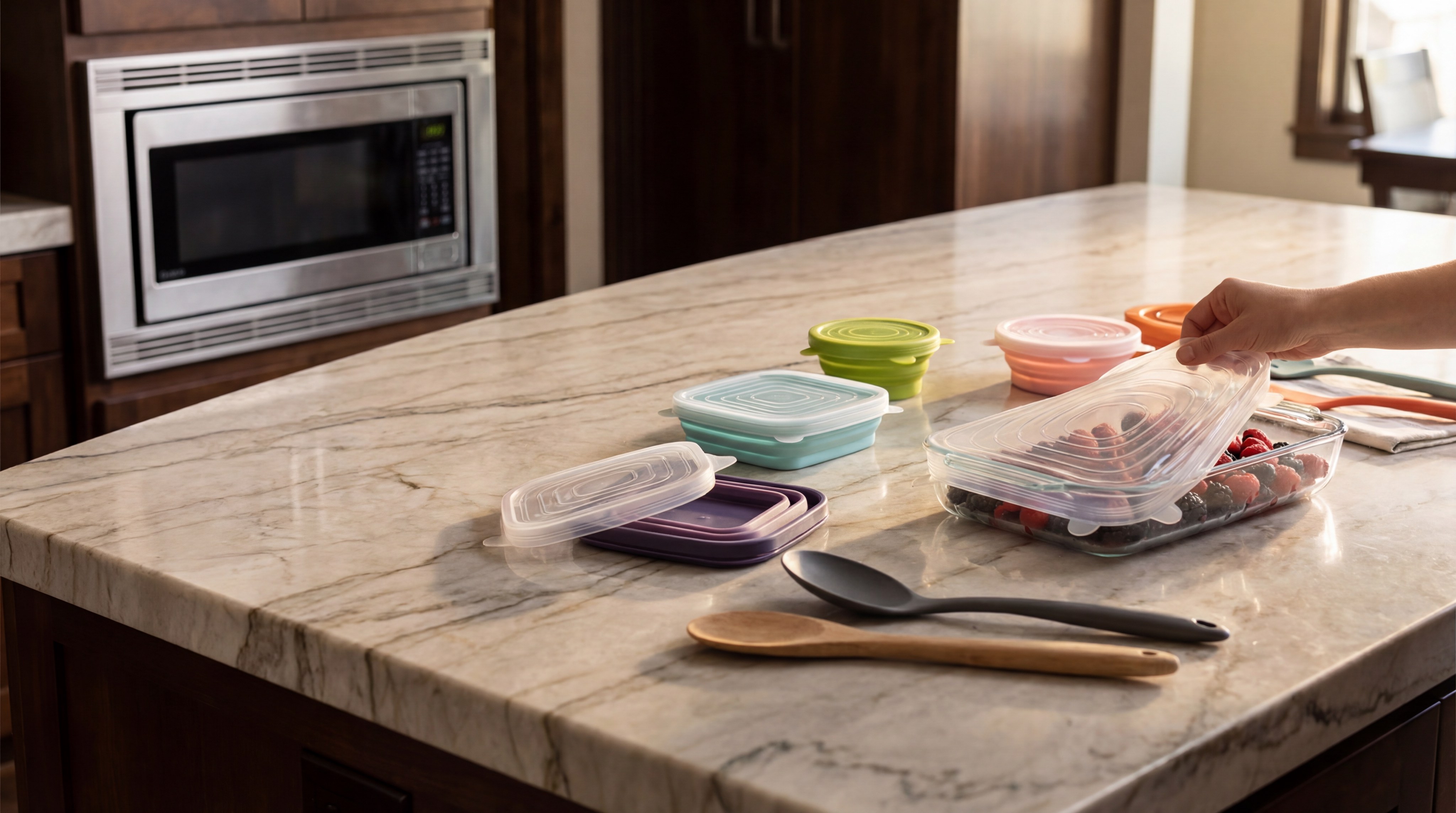Luxury kitchen silicone products showcase