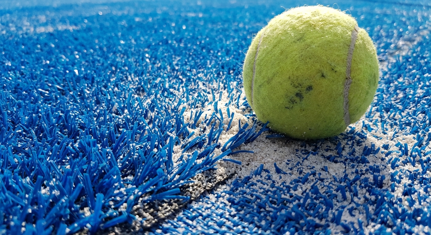 padel court macro photography