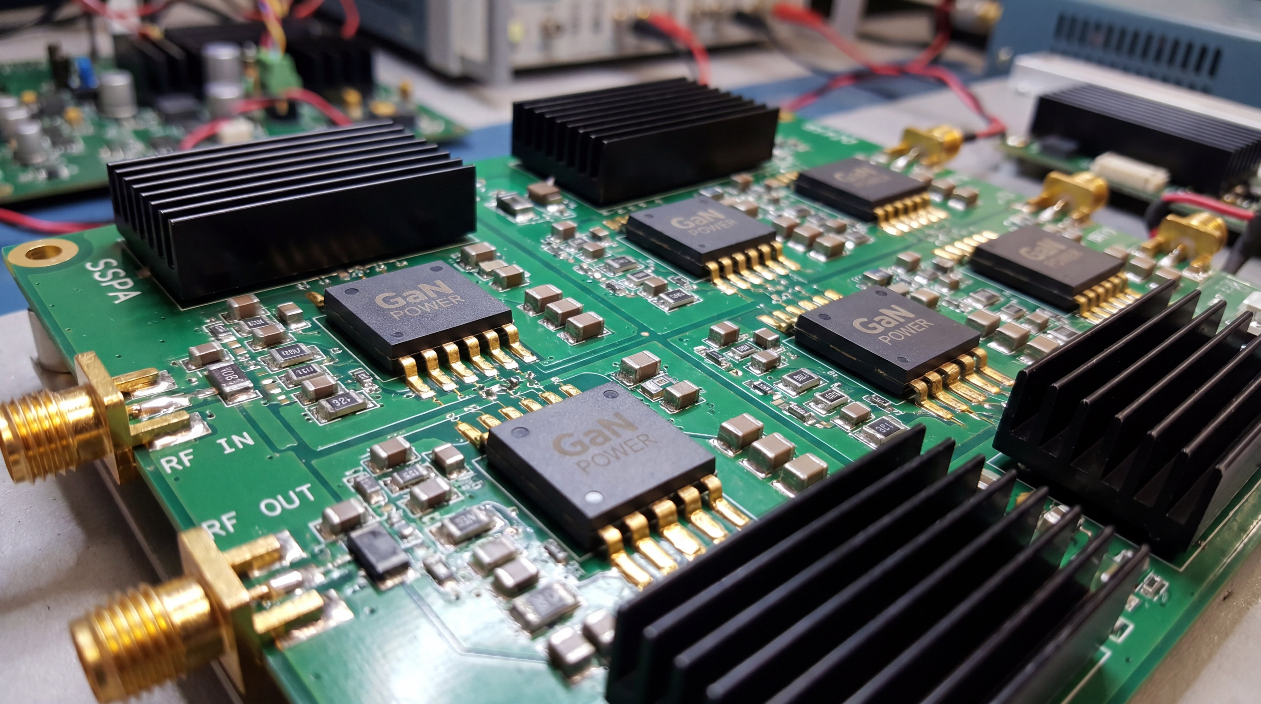 gan sspa circuit board closeup