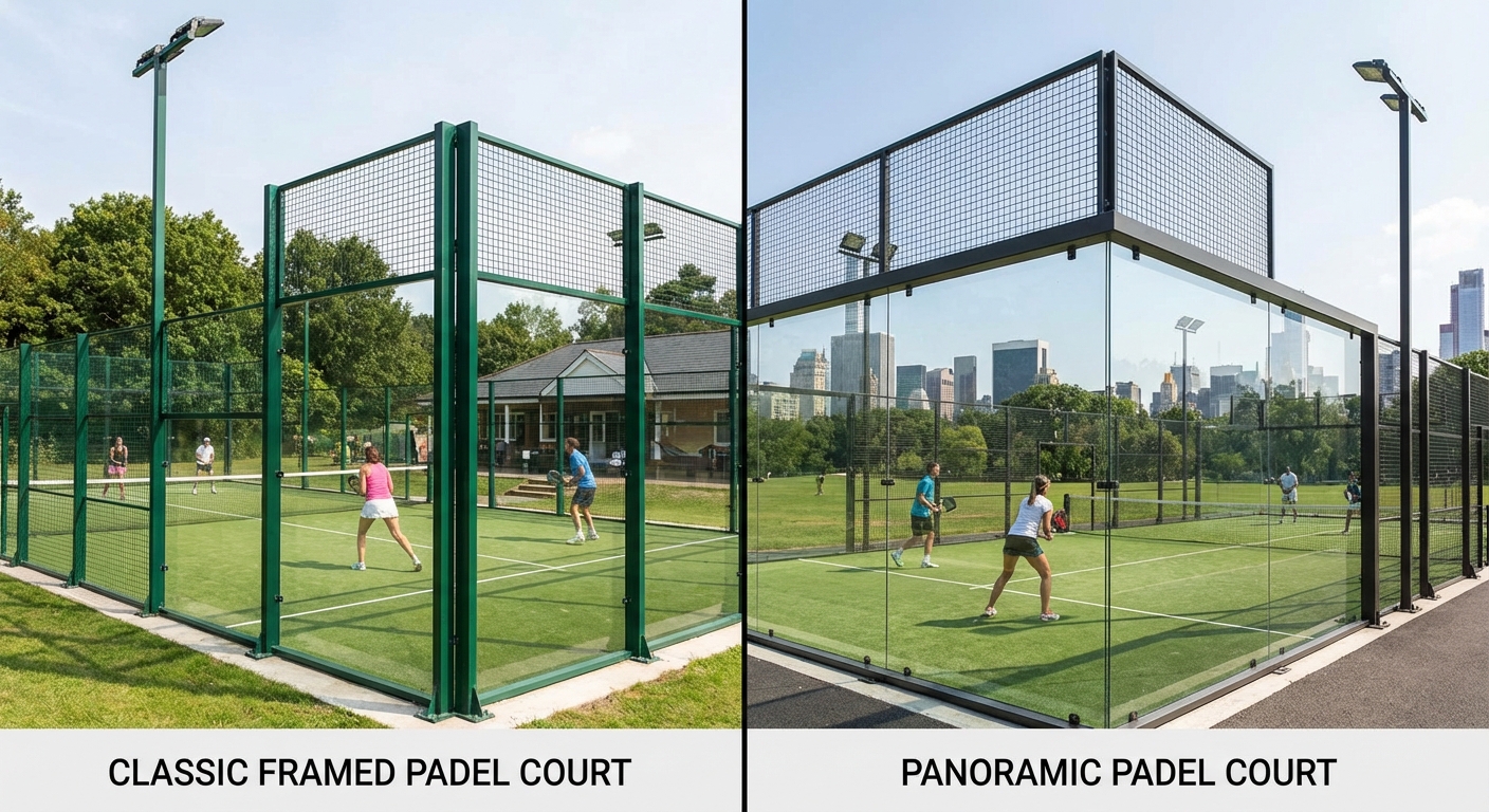 padel court architectural comparison