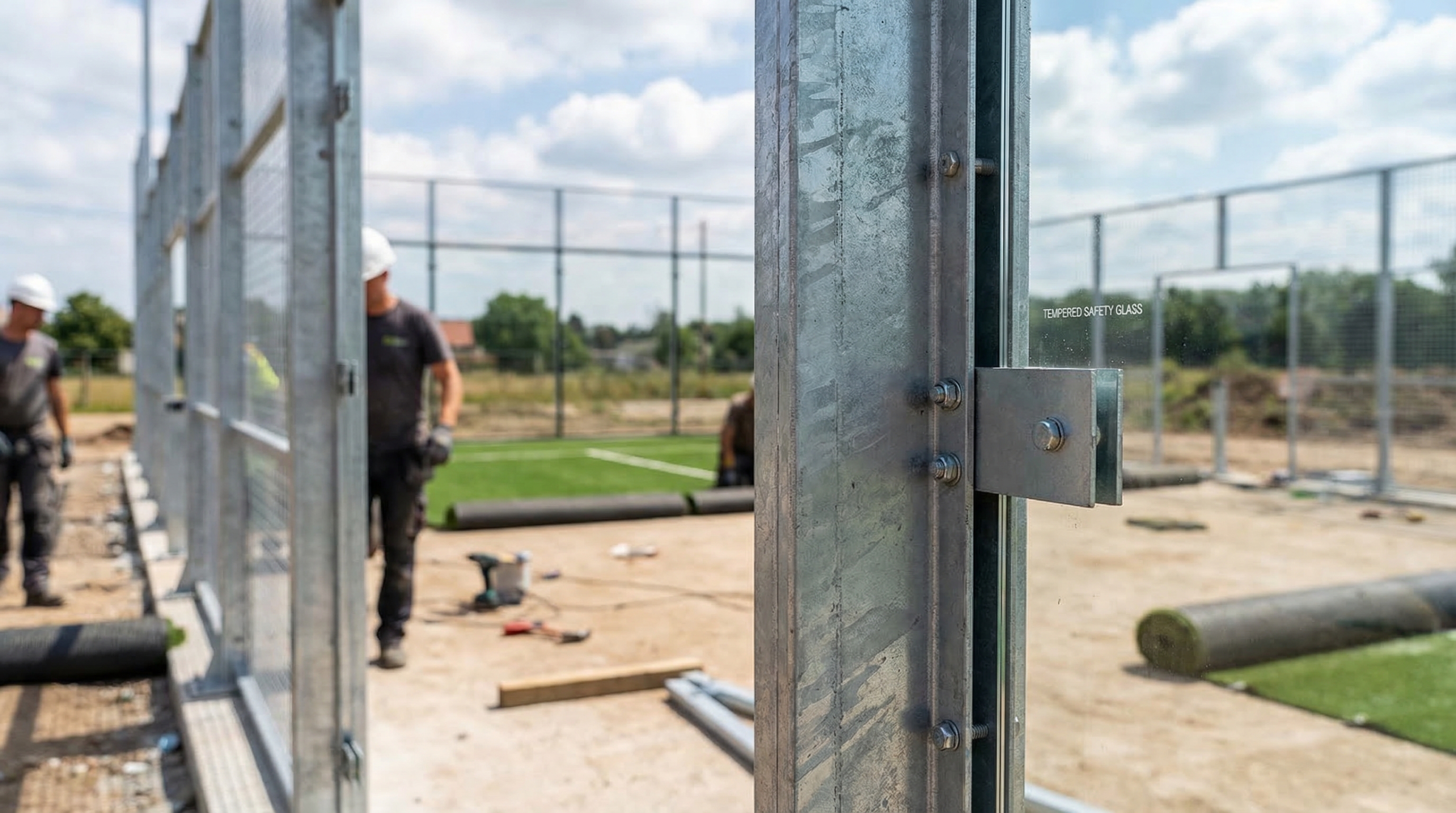 padel court construction detail