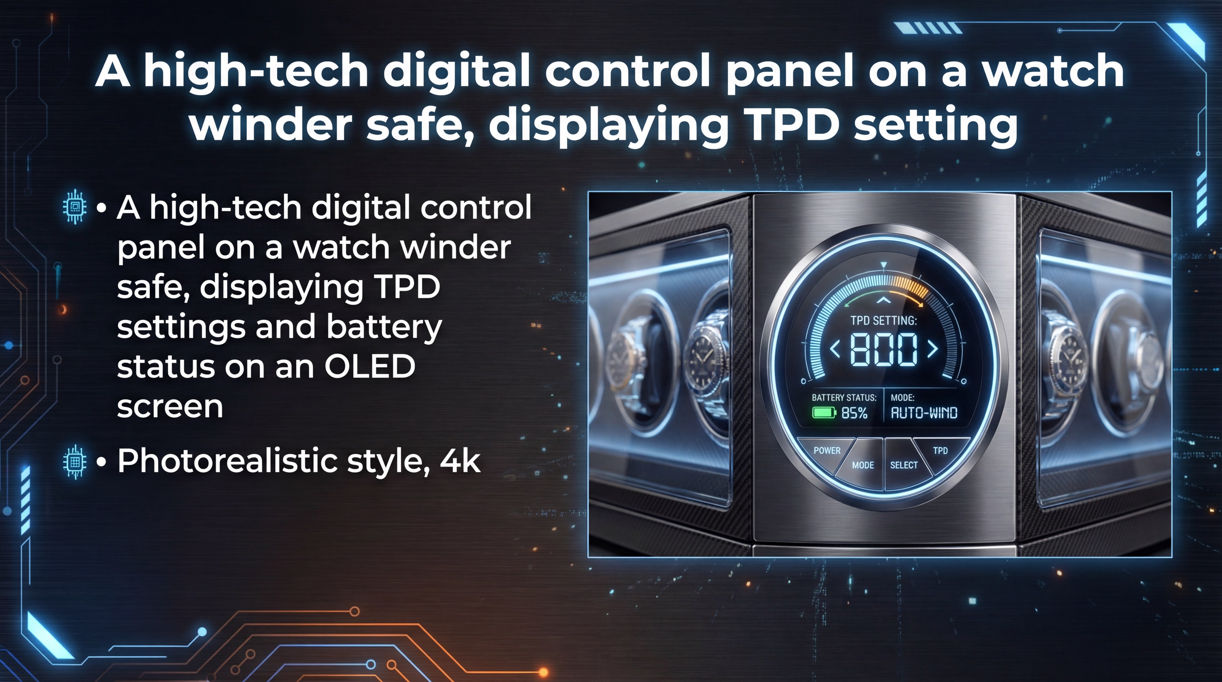 High-Tech Digital Control Panel