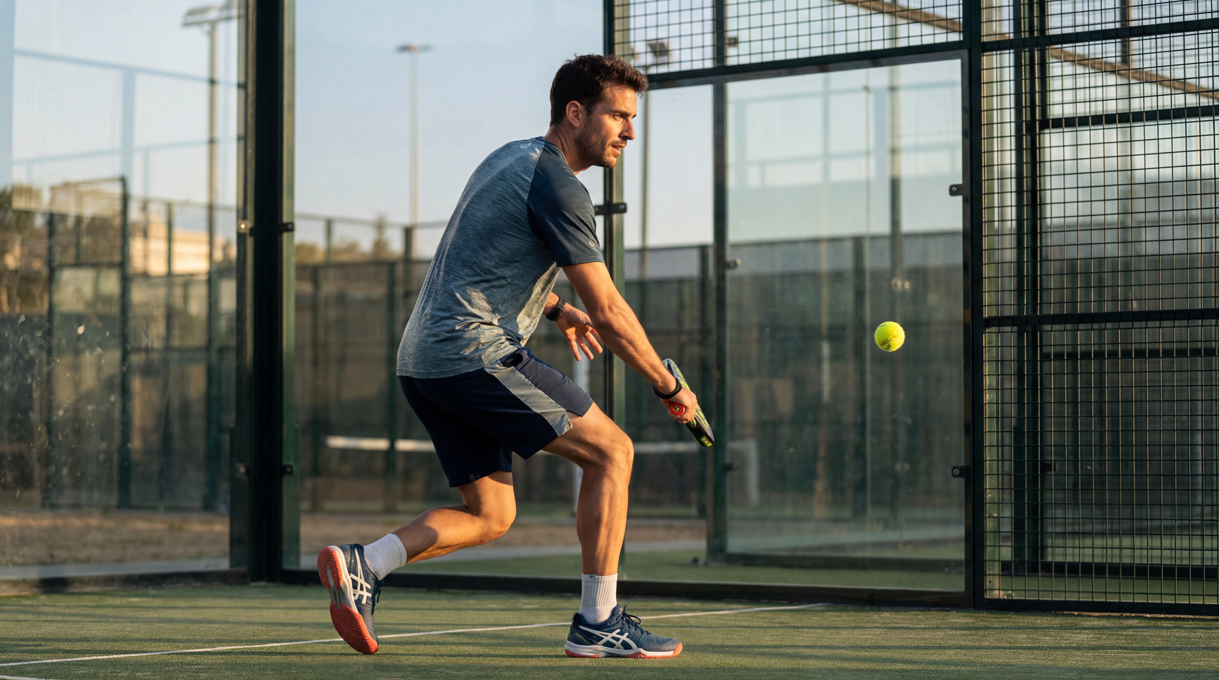 Player performing underhand serve