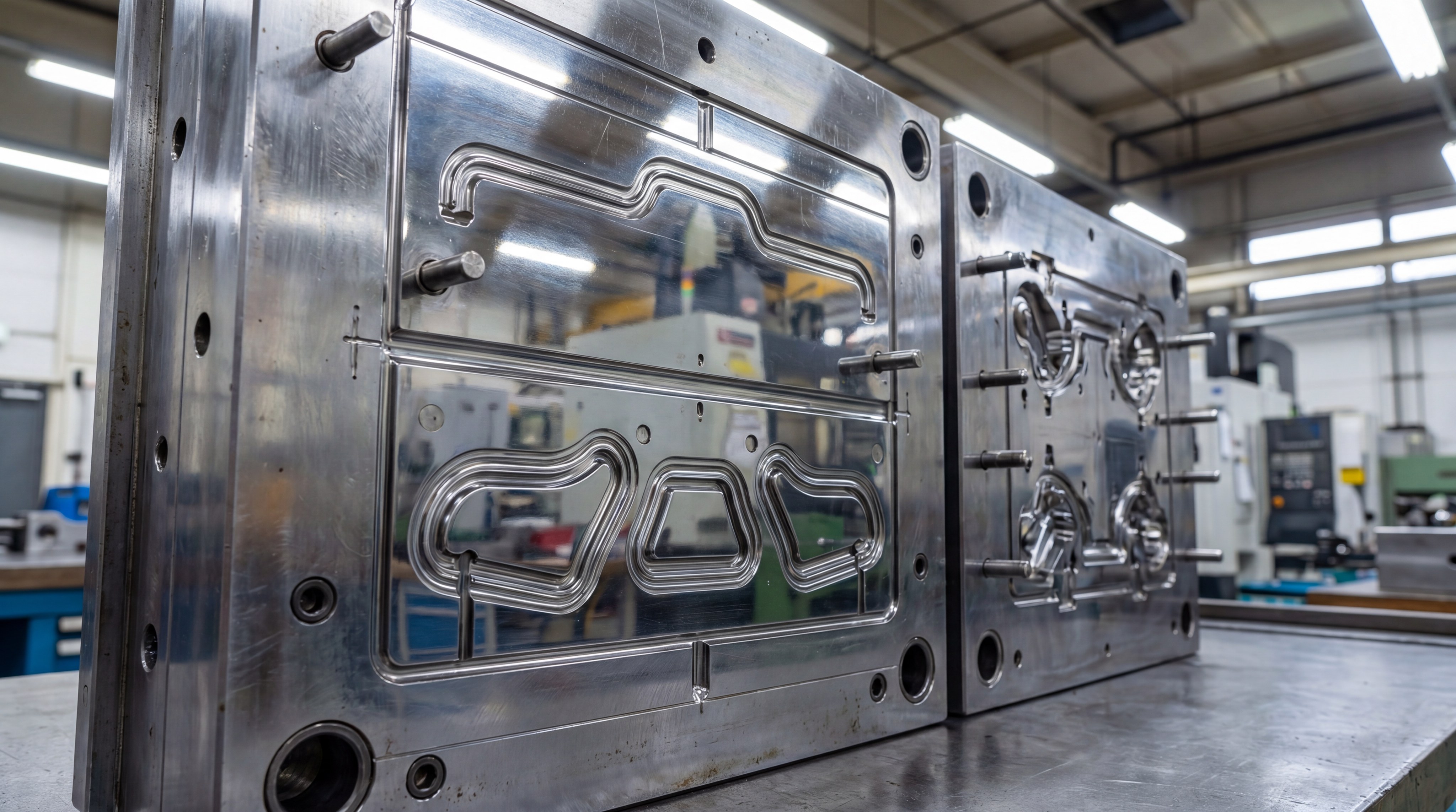 high precision steel mold closeup