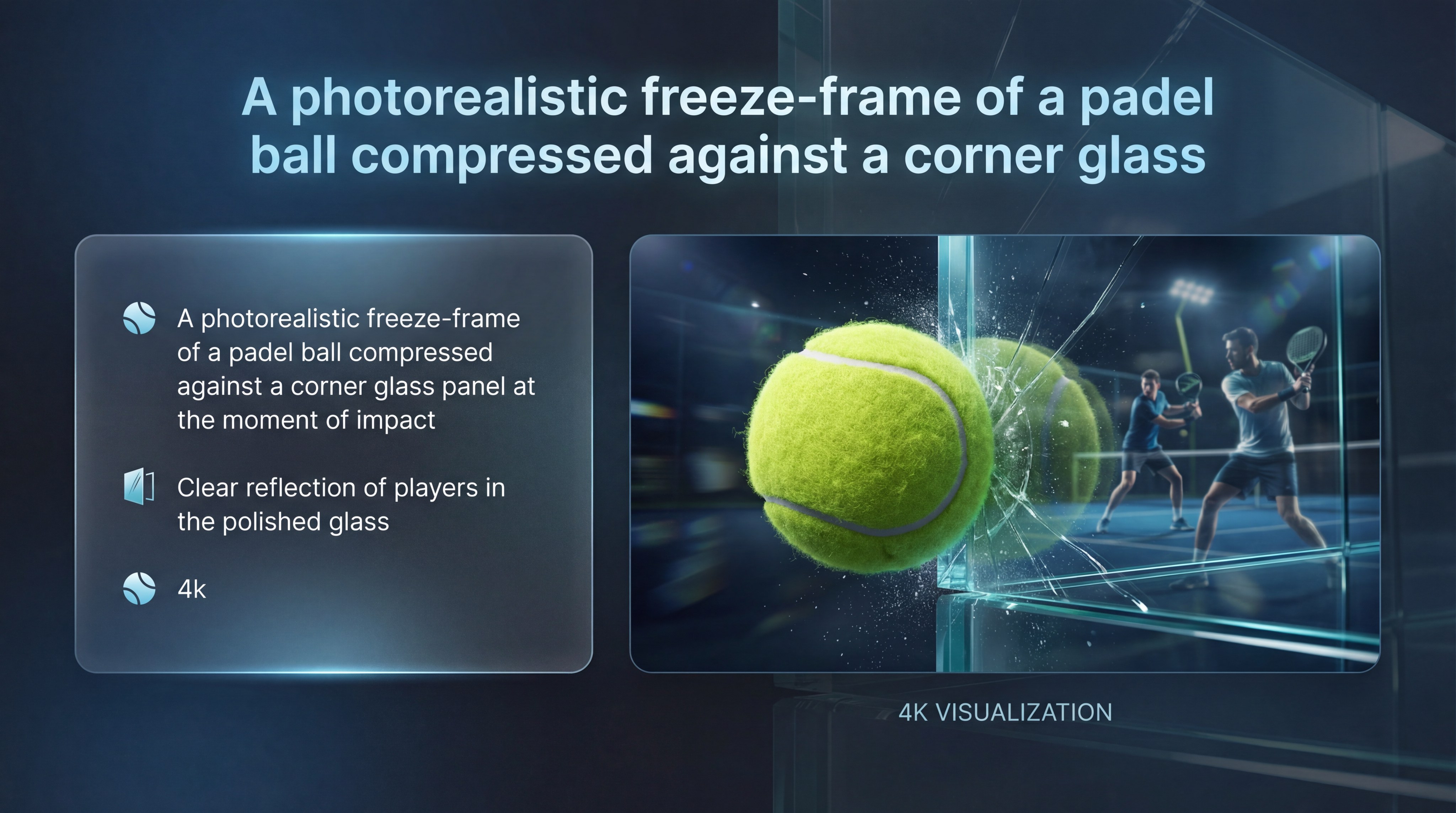 Padel Ball Impact Freeze Frame