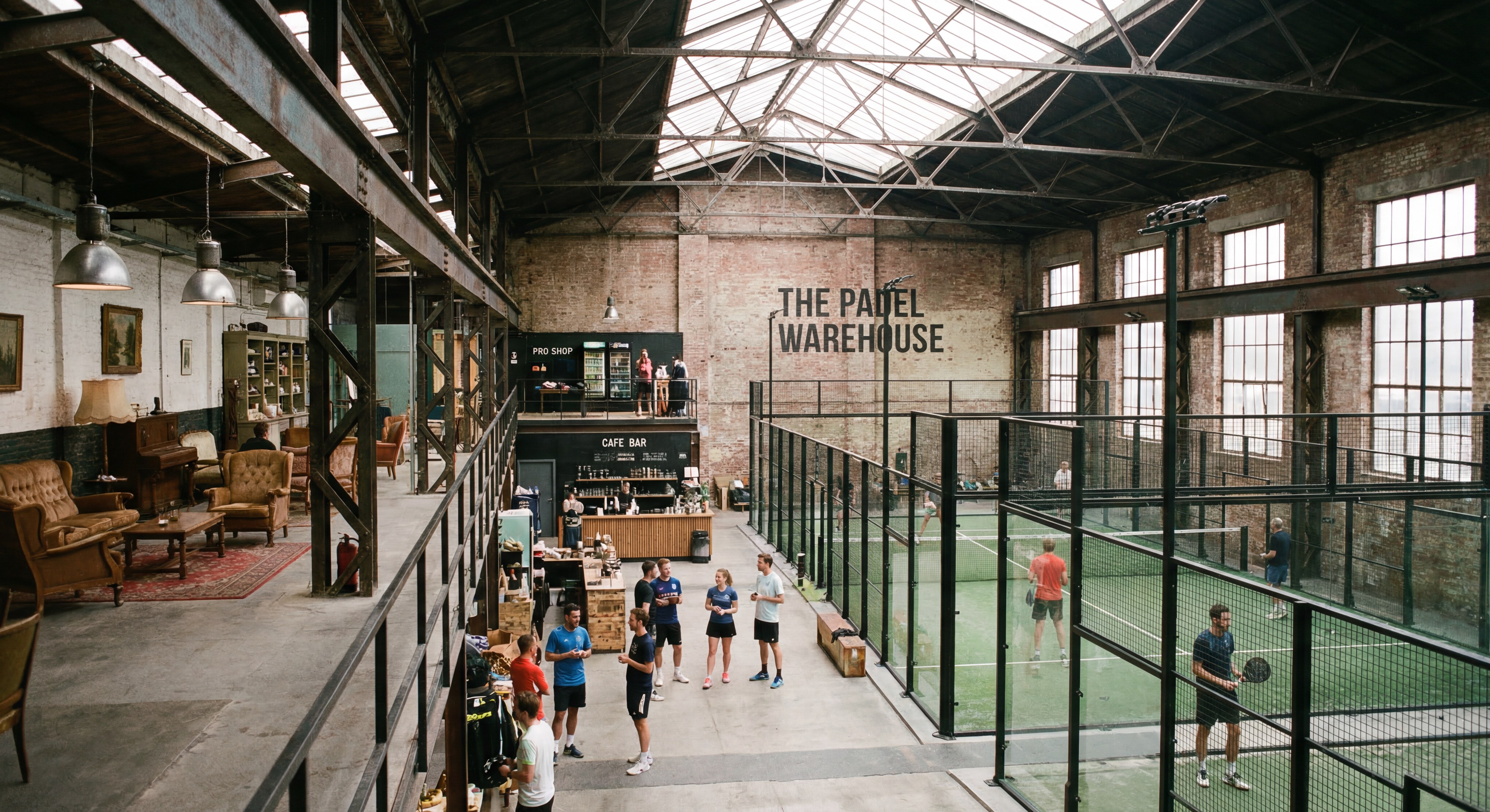 Modern Padel Indoor Hub/Warehouse