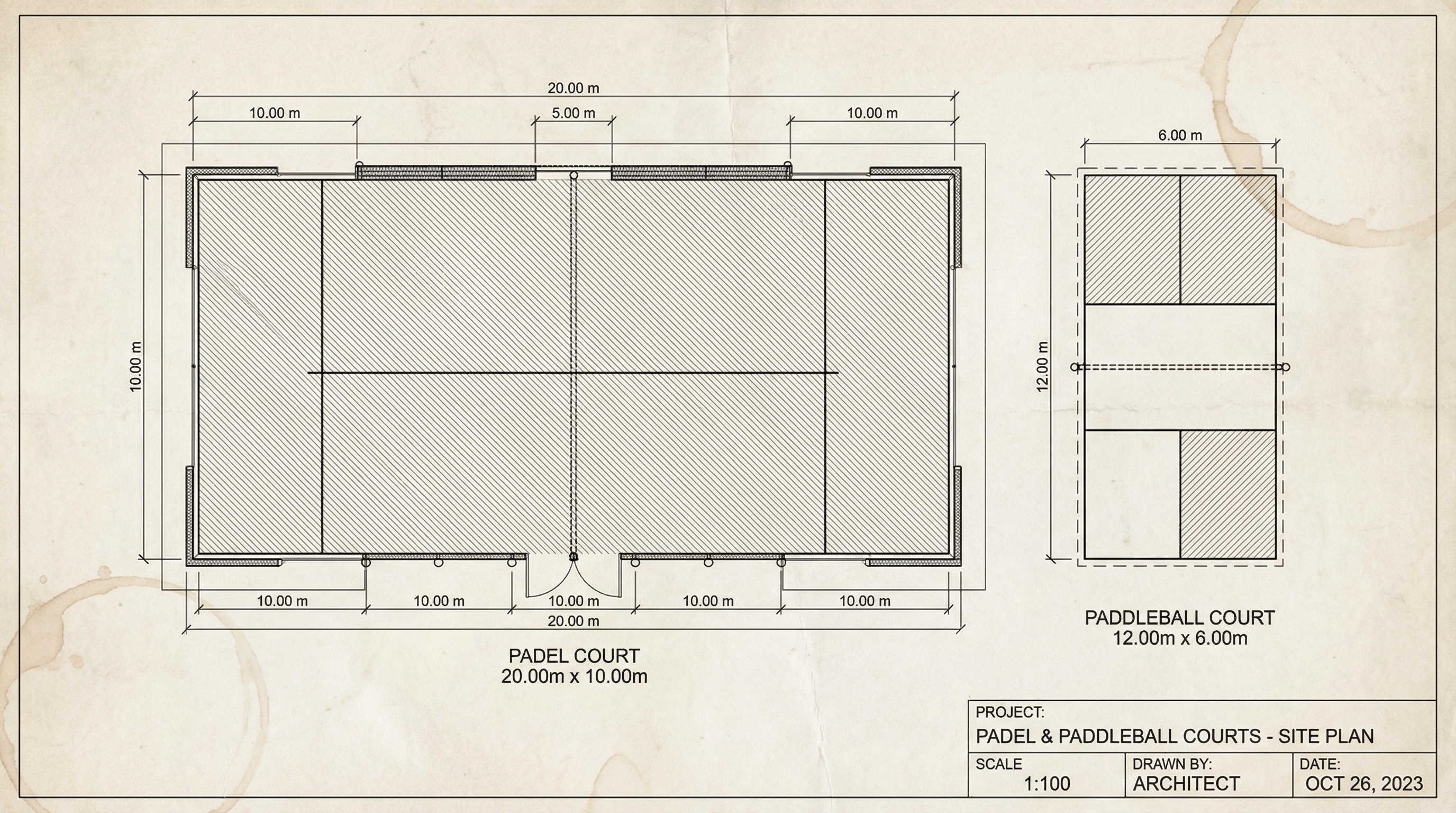 padel court architectural blueprint index 2