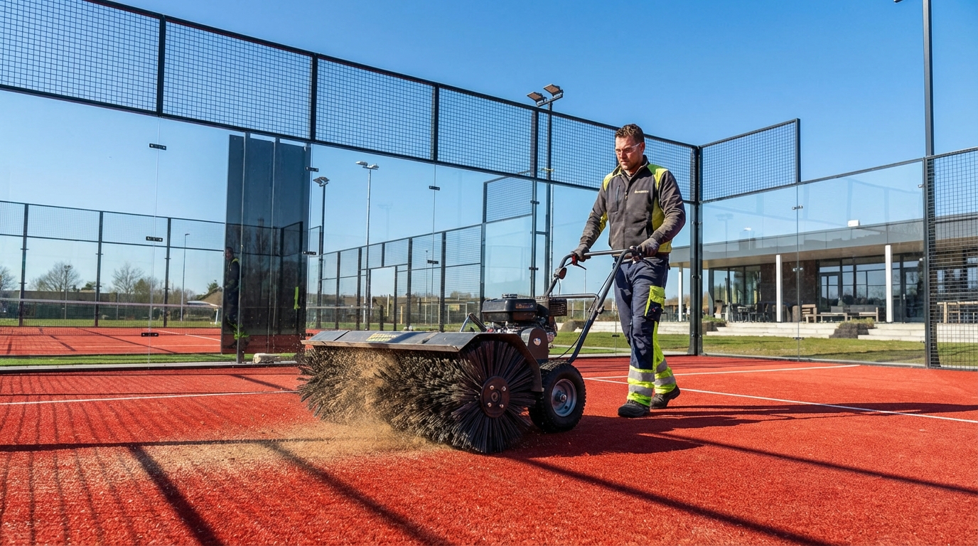 padel court maintenance grooming