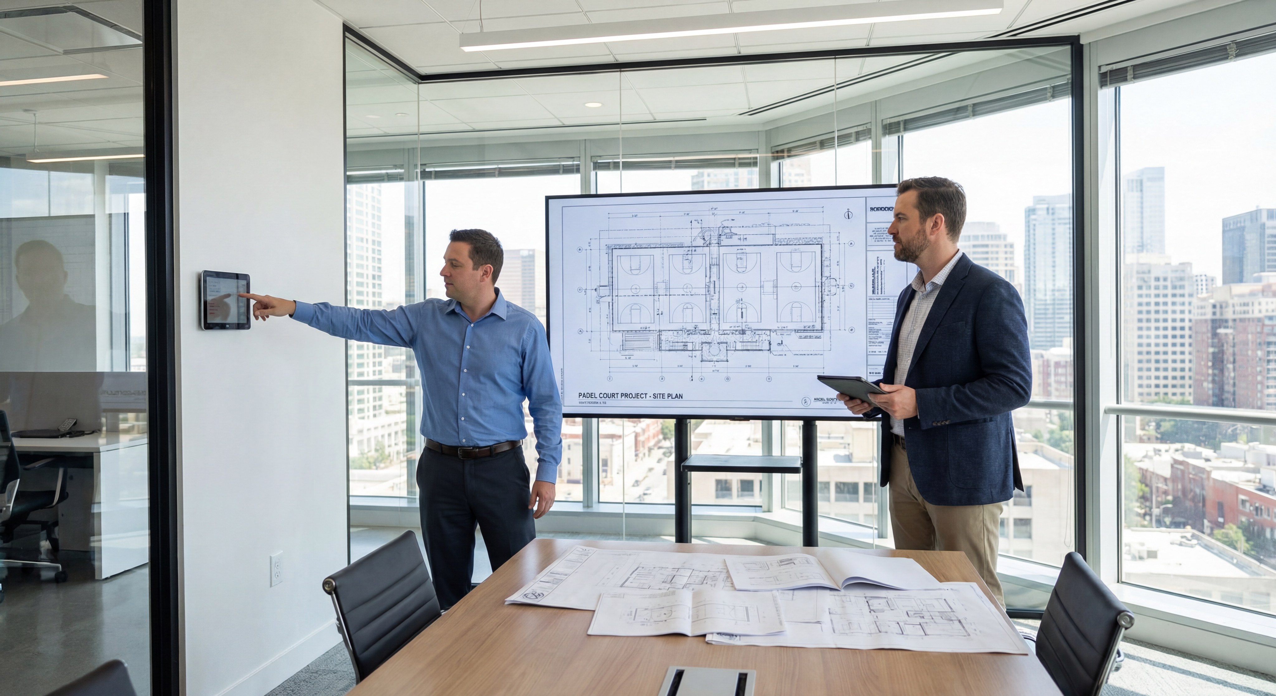 developer architect padel court planning
