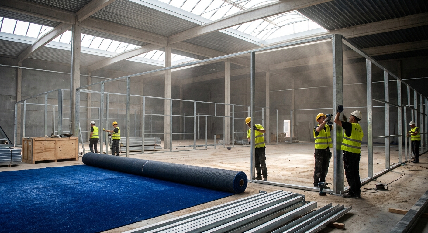 Indoor Padel Center Under Construction