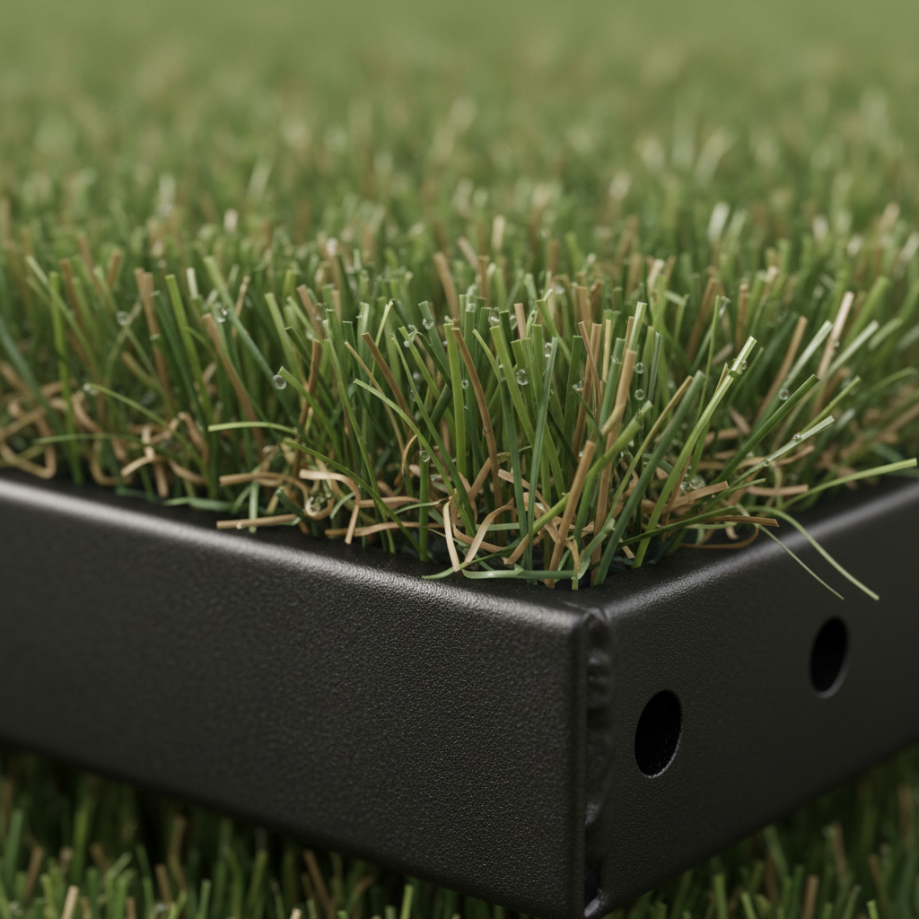 artificial turf macro shot