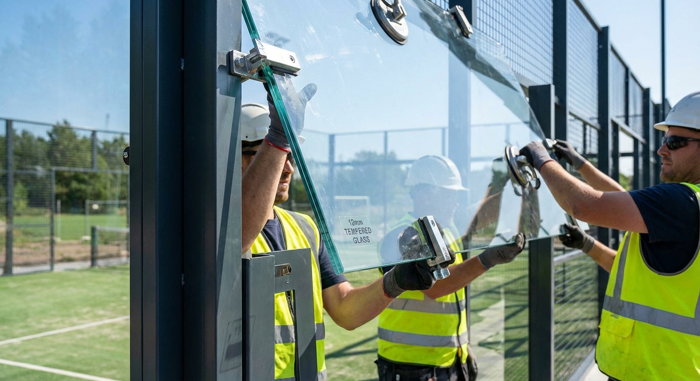 padel court tempered glass installation index 3.jpeg