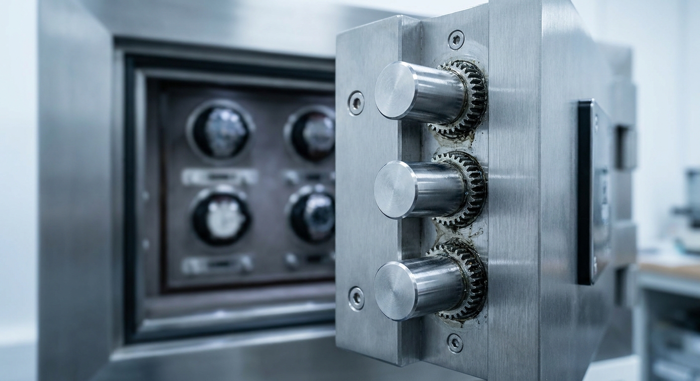 Luxury Watch Winder Safe Vault Close Up