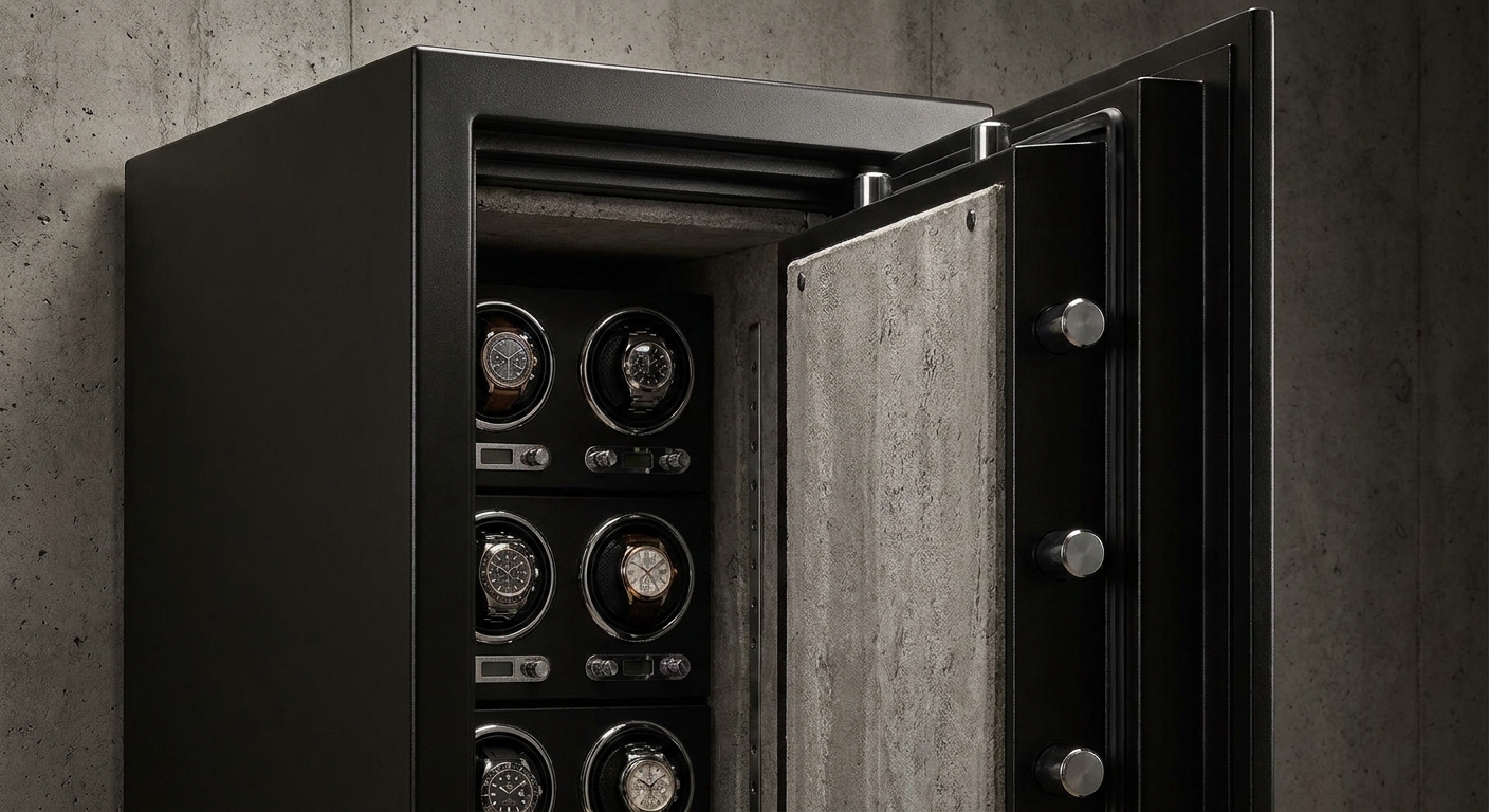 home security safe photorealism