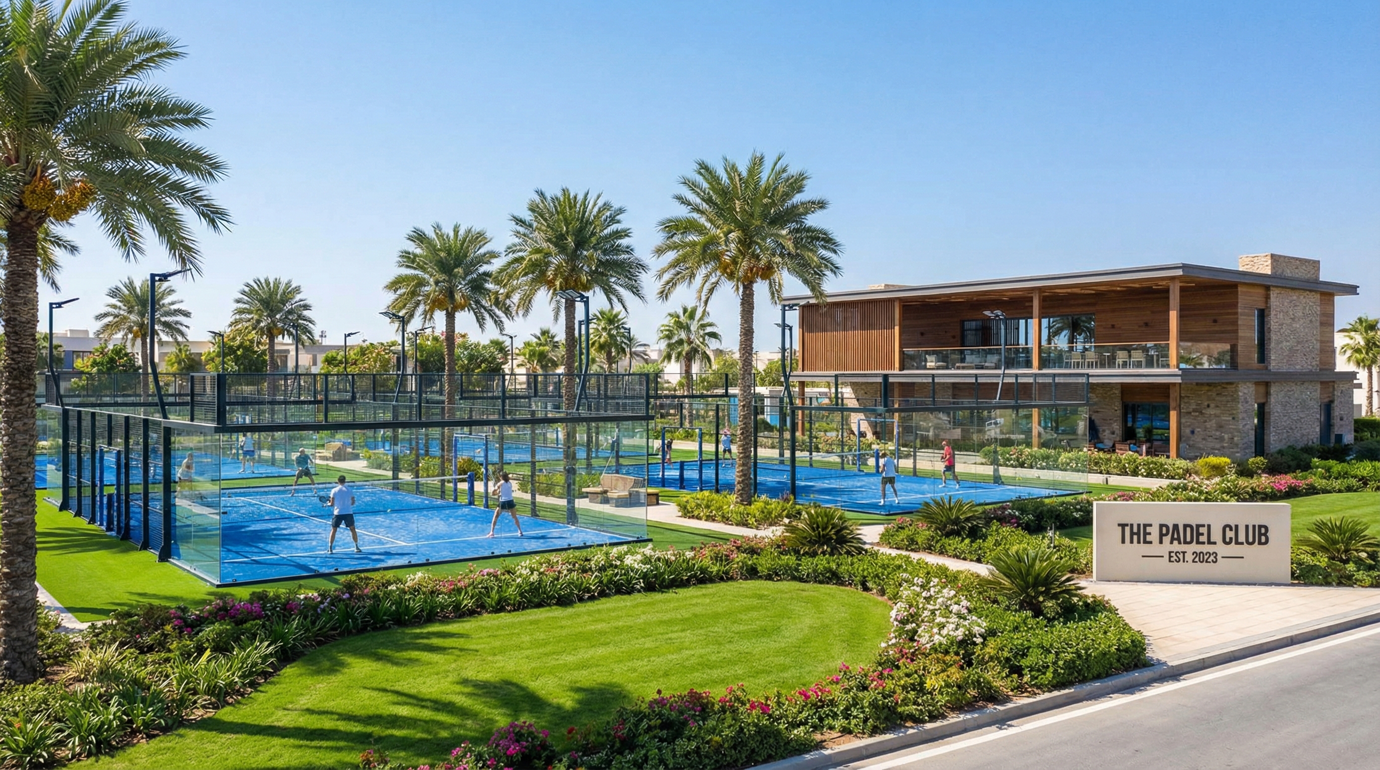 padel club photorealistic visualization