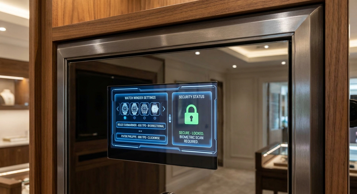 jewelry safe digital interface
