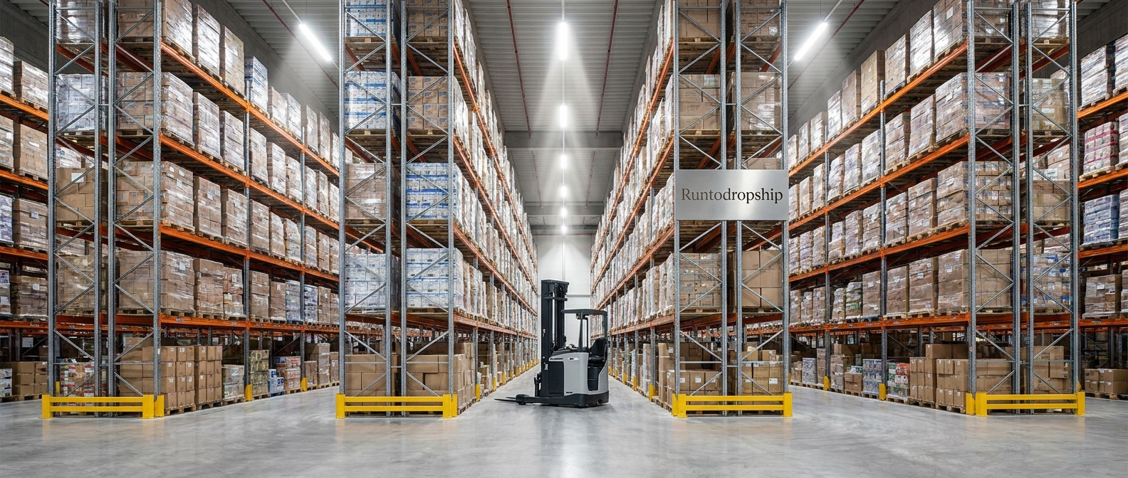 Modern Logistics Warehouse with Advanced Storage Infrastructure