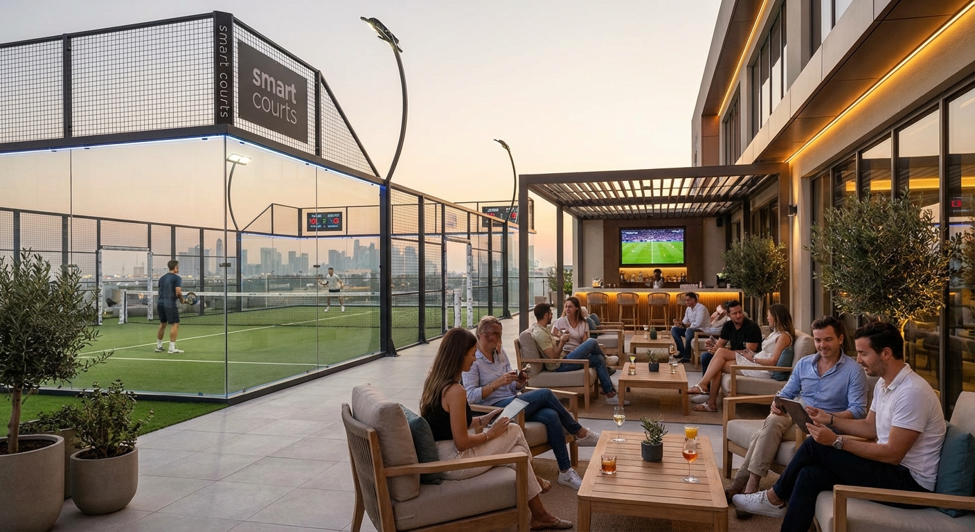 luxury padel club lifestyle image